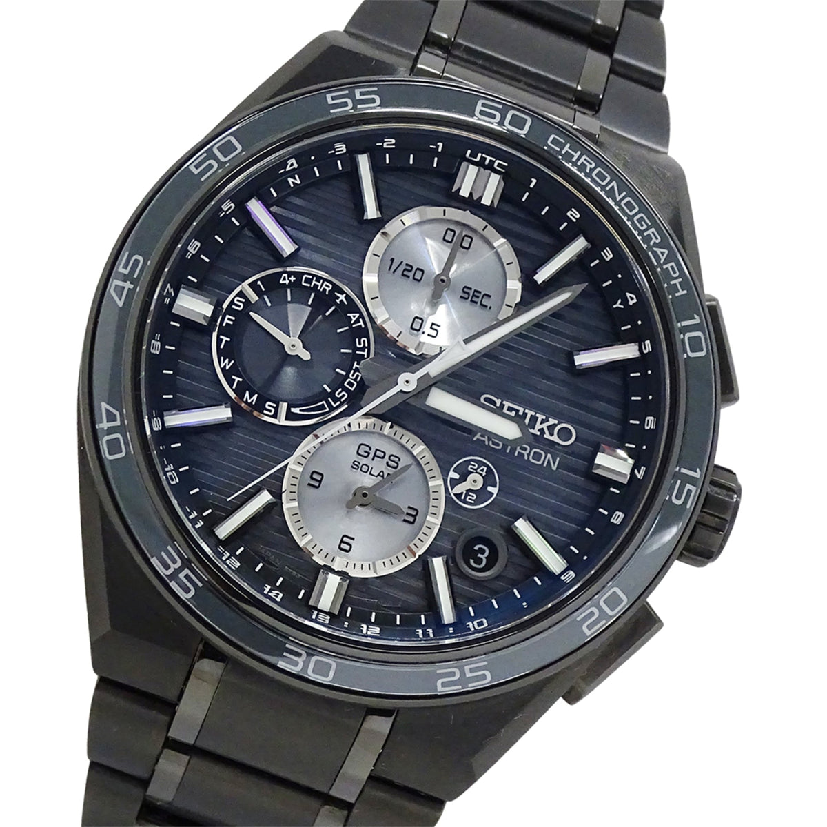 Montre Seiko Astron Nextar 5X83-0AP0 Noir avec cadran de 44 mm
