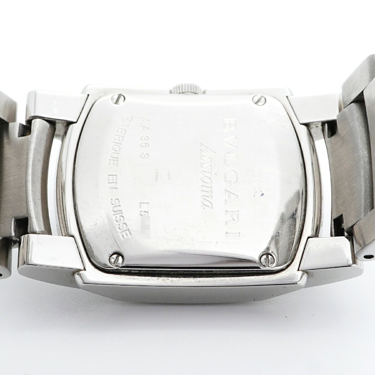 Bvlgari Assioma Side Diamond Bezel AA35S Black Dial 23mm Watch