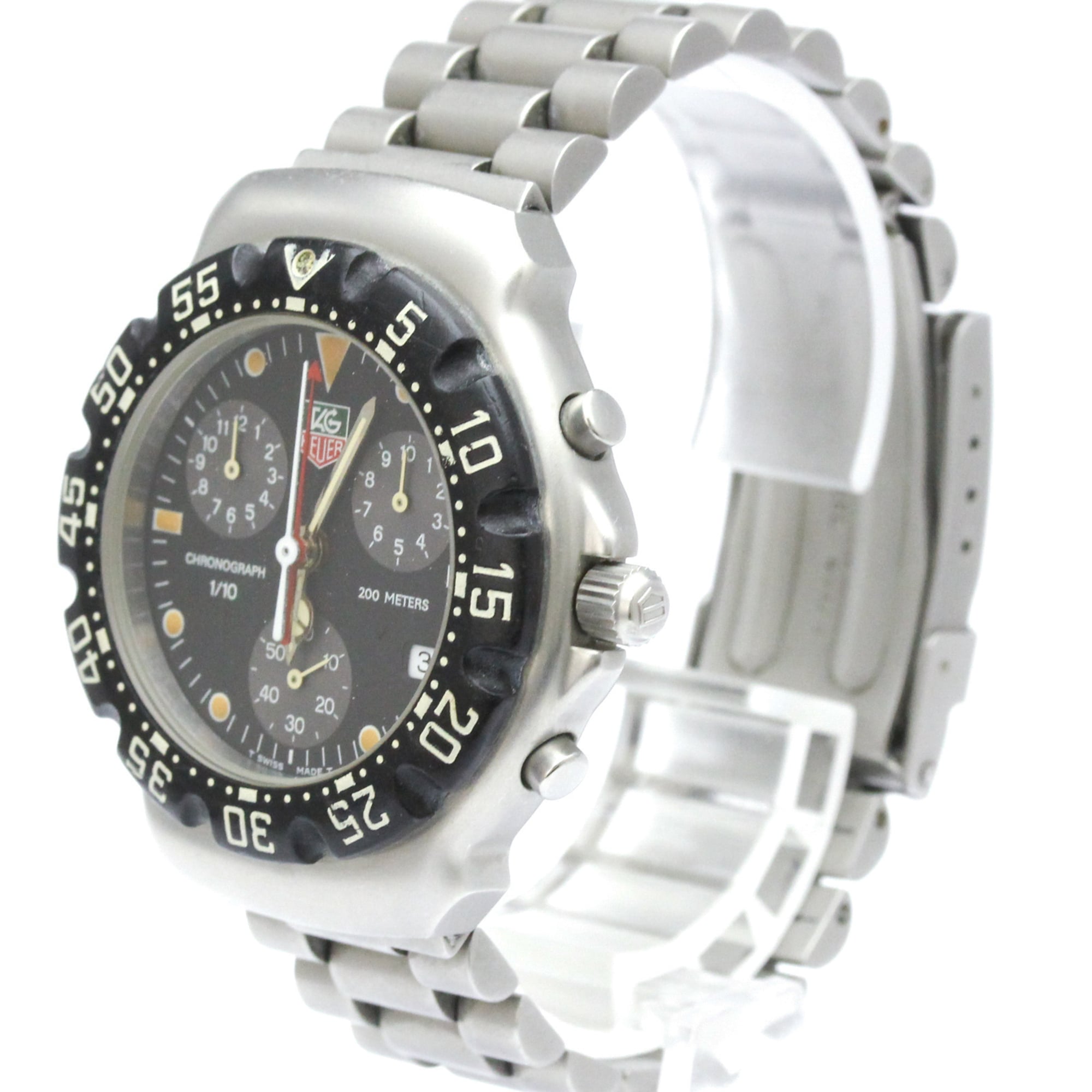 TAG Heuer 2000 Series CA1211 Black Dial 38mm Watch