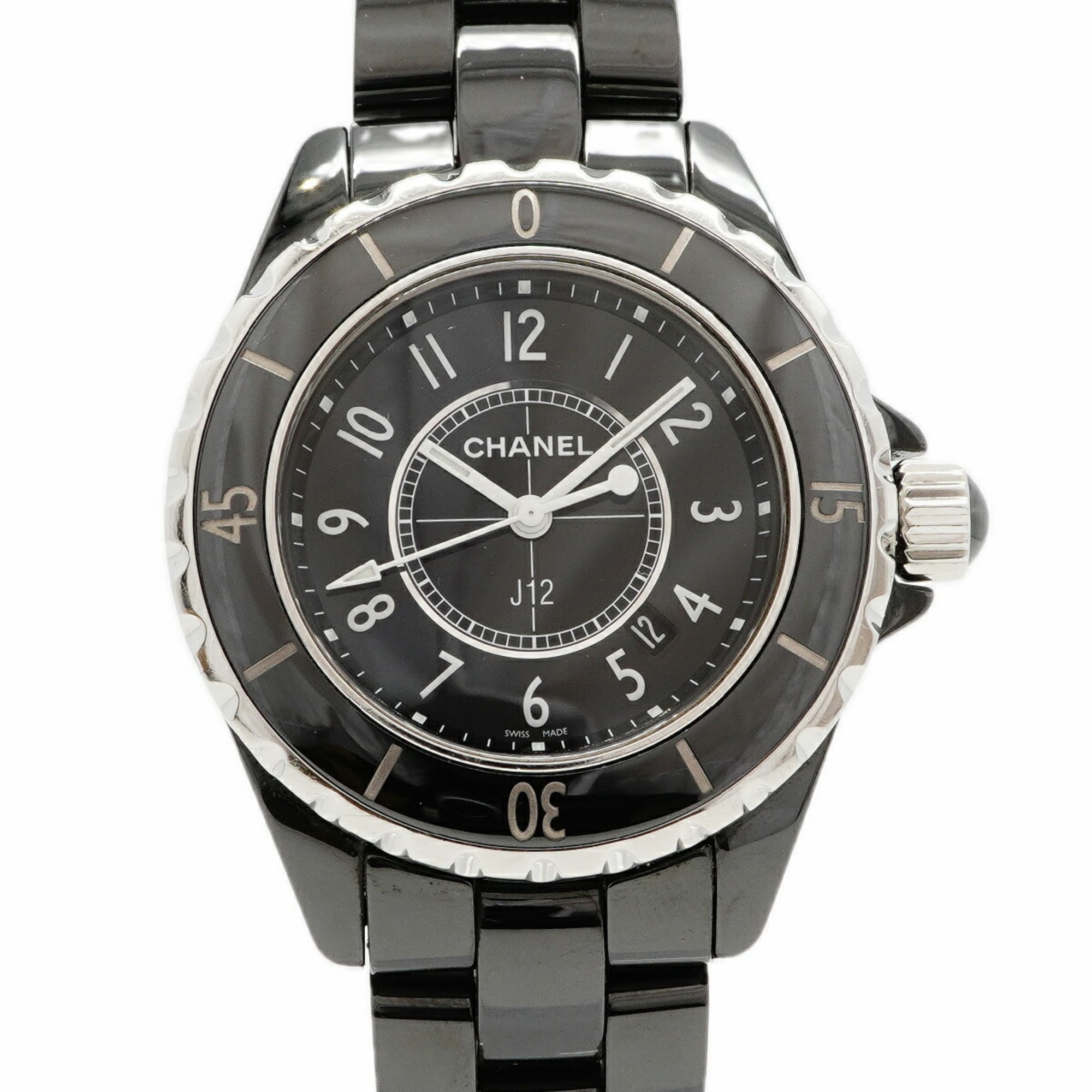 Chanel J12 H0682 Black Dial Ceramic 34mm Watch
