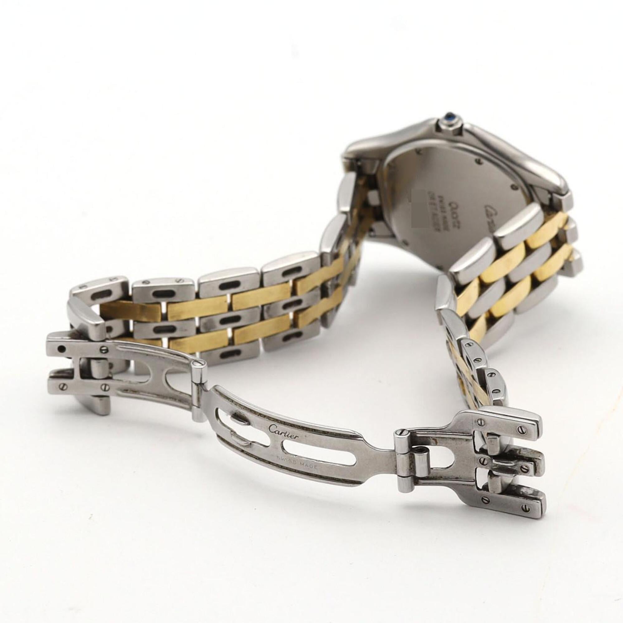 Cartier PanthÃ¨re Cougar LM 2ROW W35006B6 SSxYG Quartz