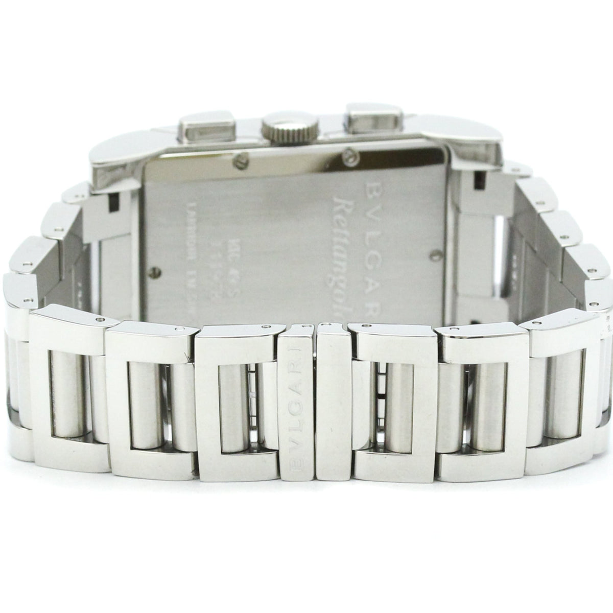 Bvlgari Rettangolo RTC49S Weiß Zifferblatt 49 mm Uhr