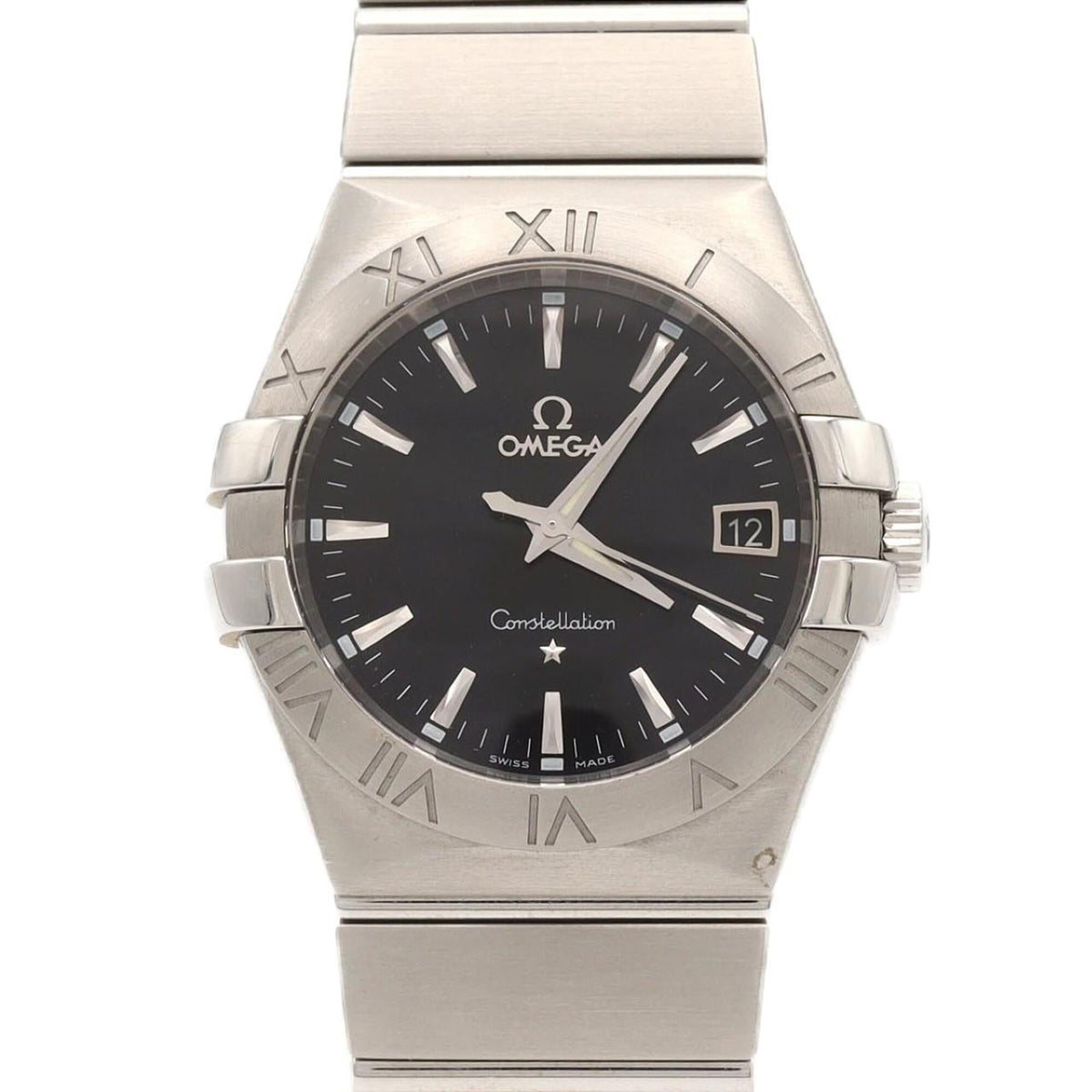 Omega Constellation Brushed 123.10.35.60.01.001 Schwarz Zifferblatt 35 mm Uhr