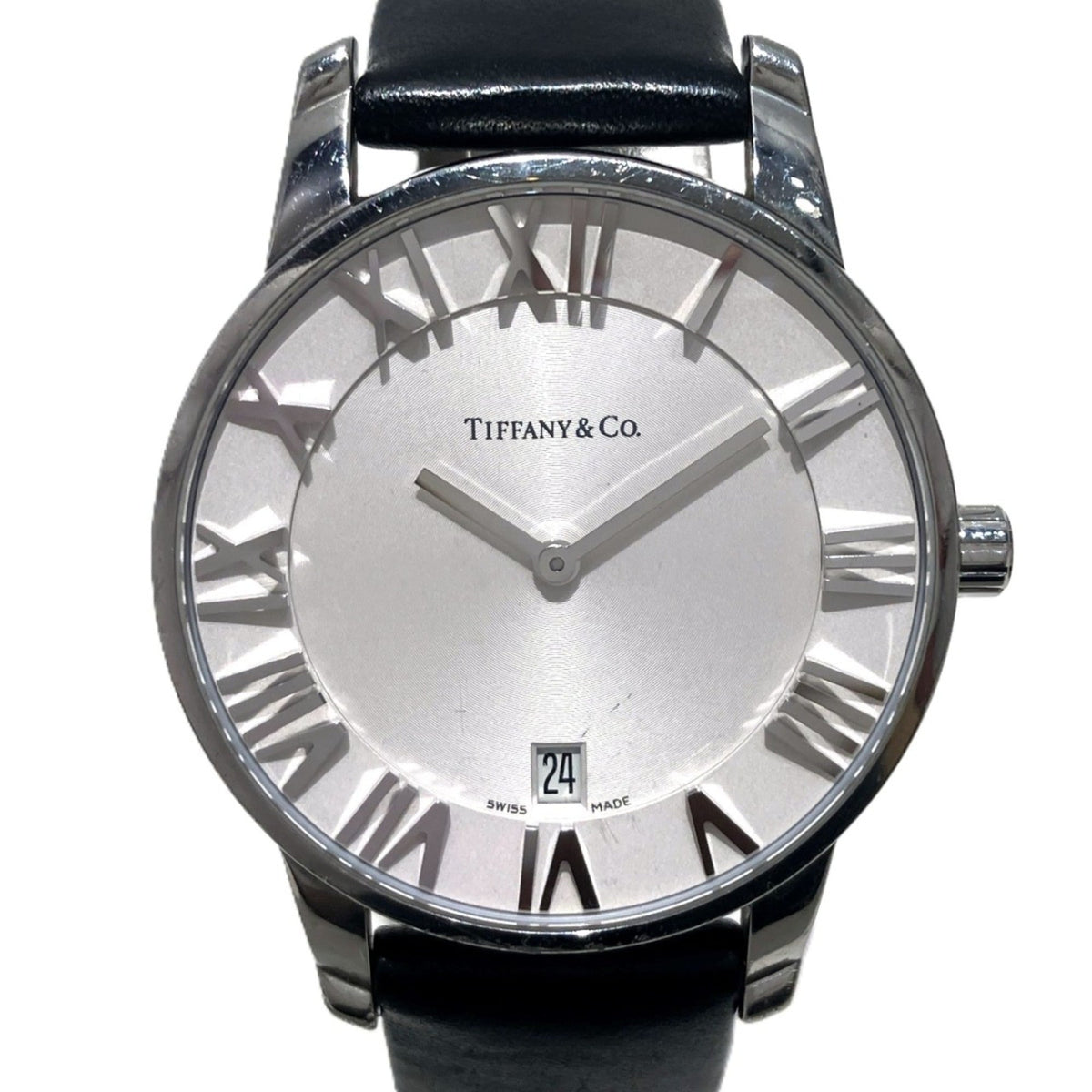 Tiffany & Co. Atlas Dome Z1800.11.102A21A52A Silber Zifferblatt 27 mm Uhr