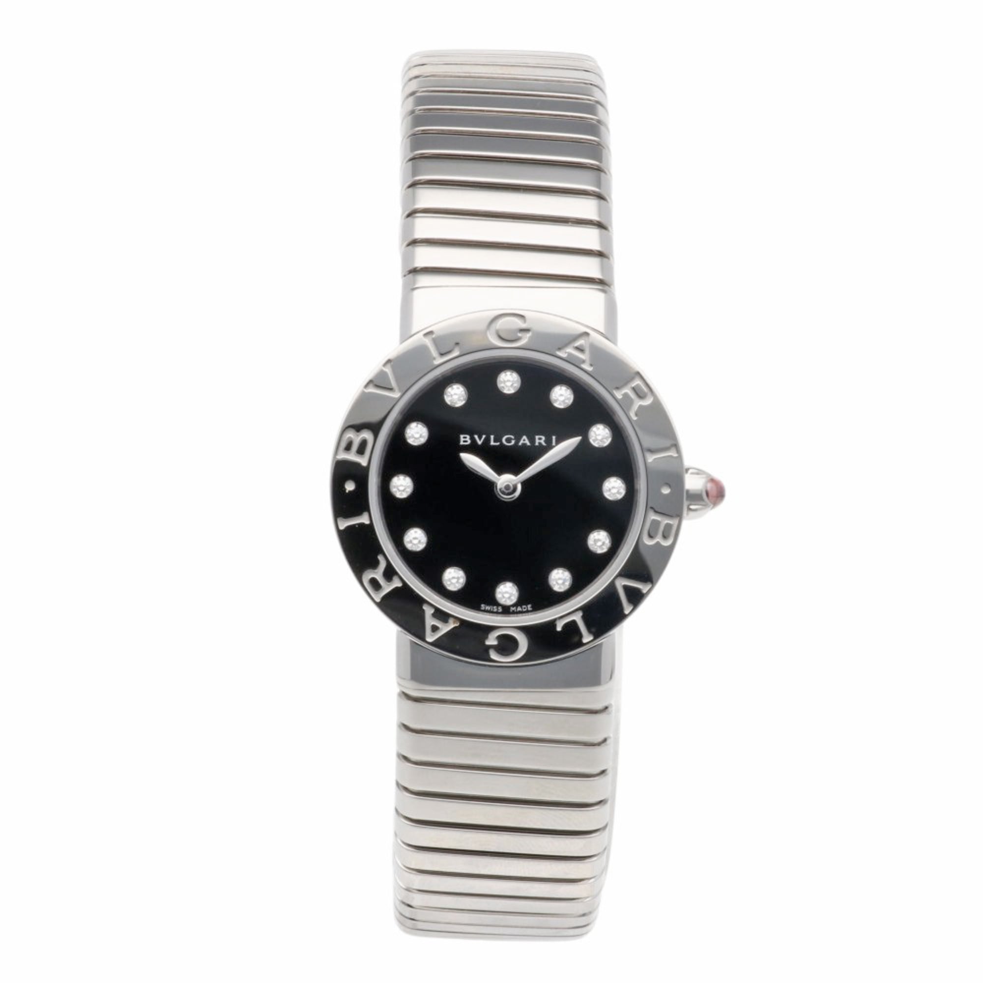 Bulgari Tubogas BBL262TS Black Dial 26mm Watch