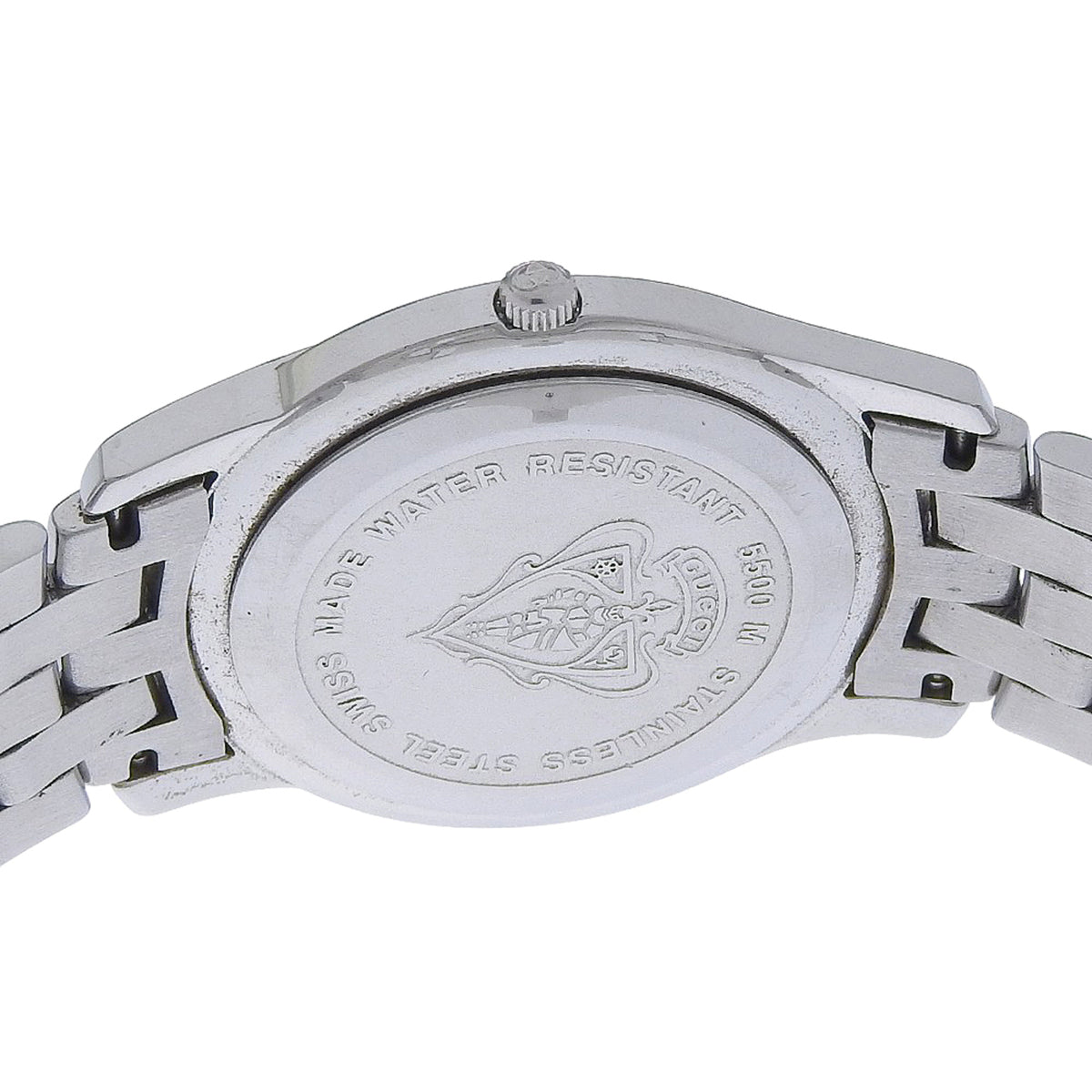 Gucci G-Class Watch 5500M Stainless Steel Quartz Analog Silver Dial Men's