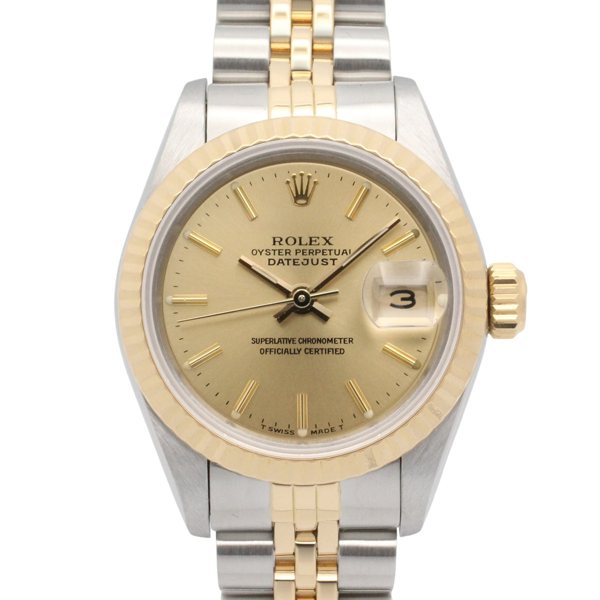 Rolex Datejust R-series 18K ( 69173 Champagne, Gold Dial 26mm Watch
