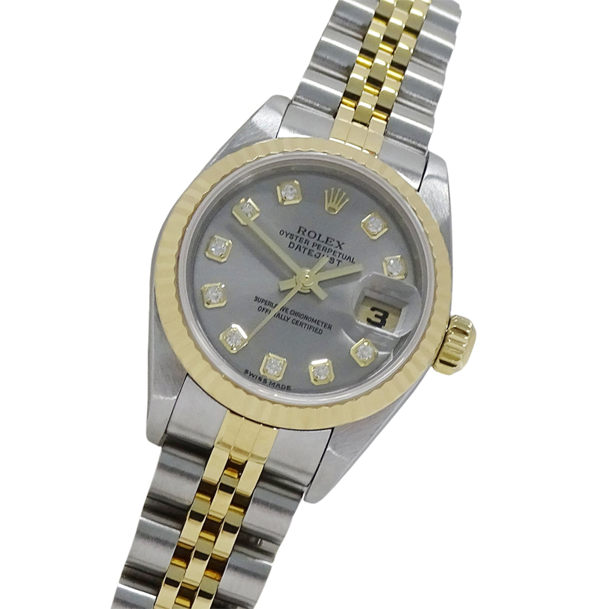 Rolex Datejust 79173G F Gray Dial 26mm Watch