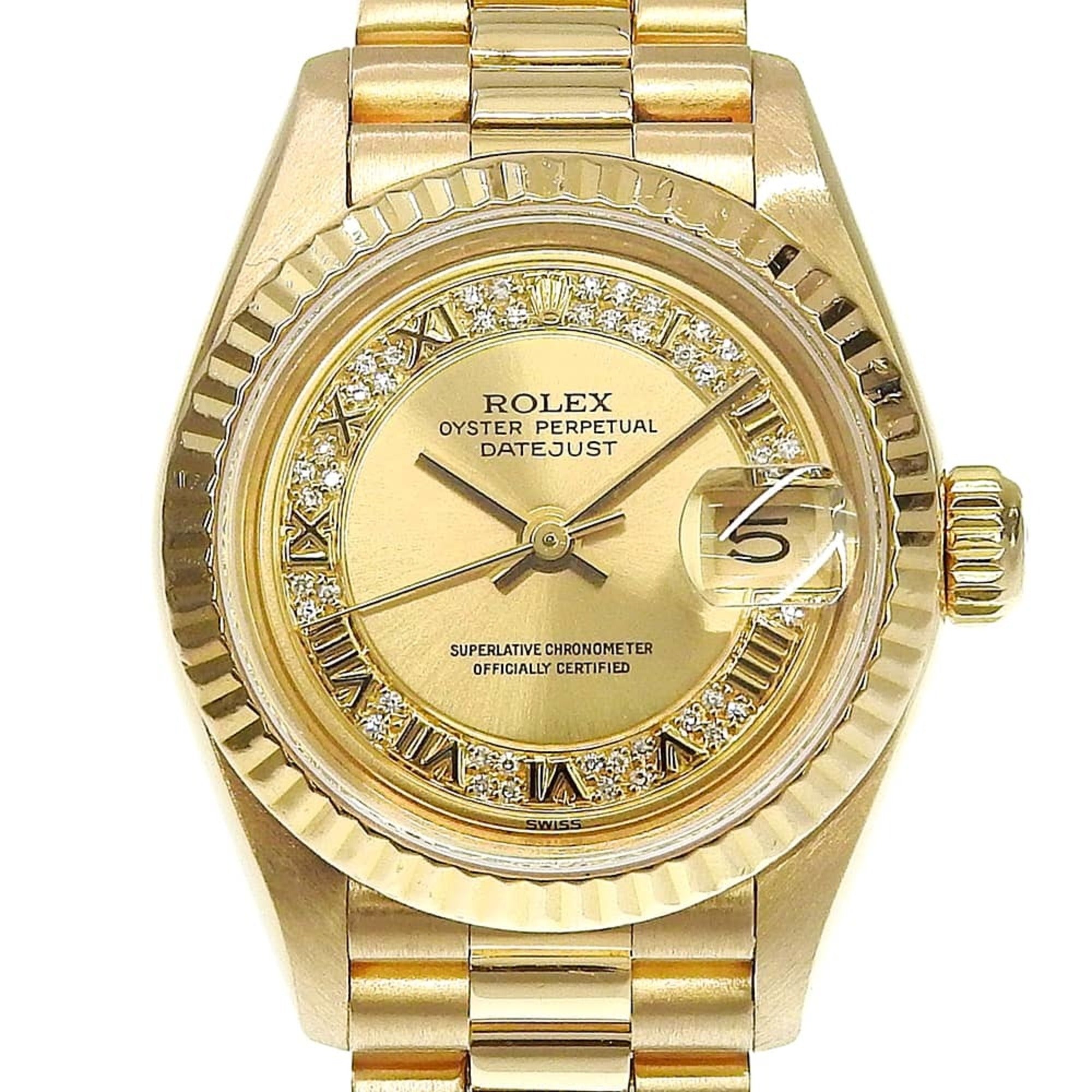 Montre Rolex Datejust Champagne avec cadran de 26 mm