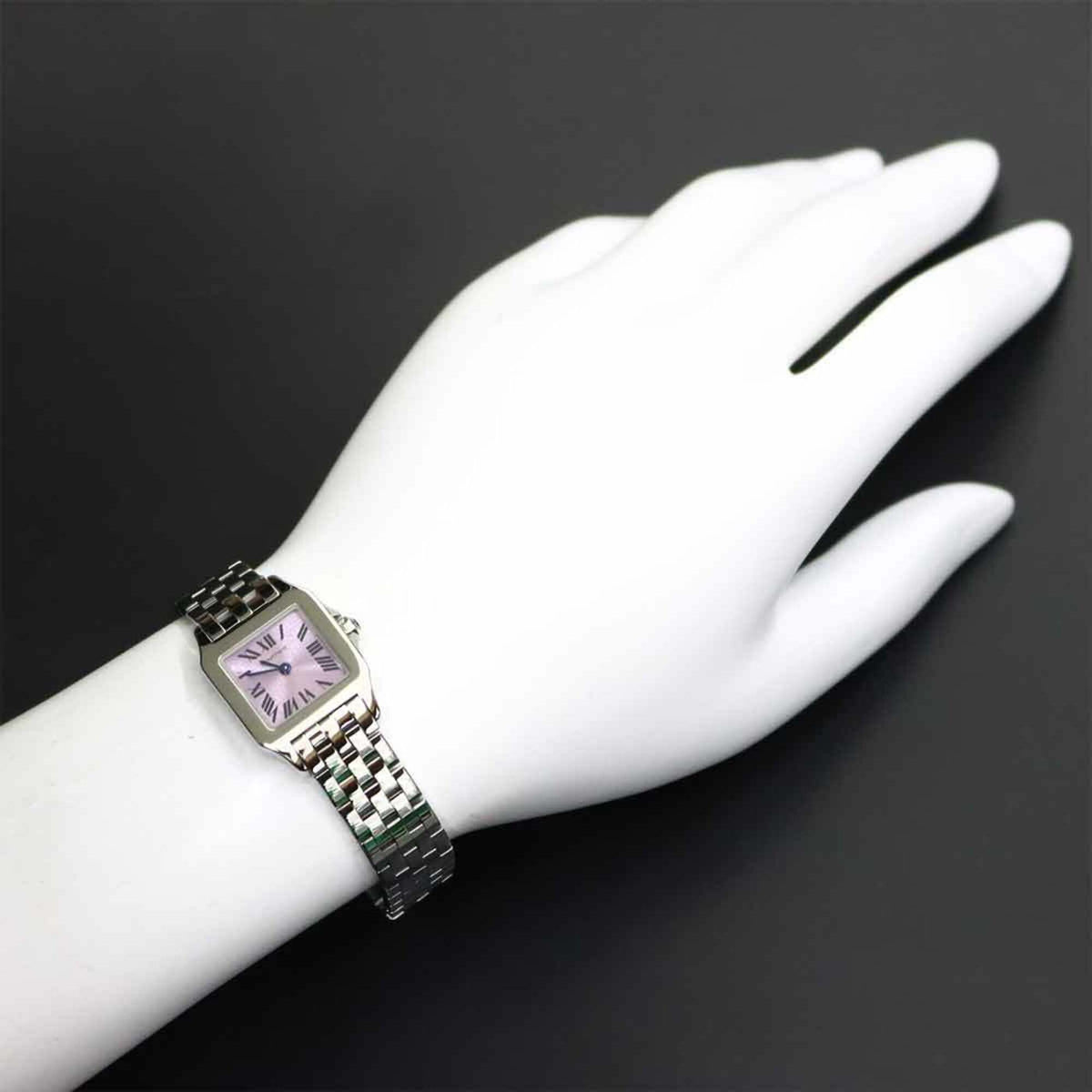 Cartier Santos Demoiselle SM W2510002 Purple Dial 20mm Watch