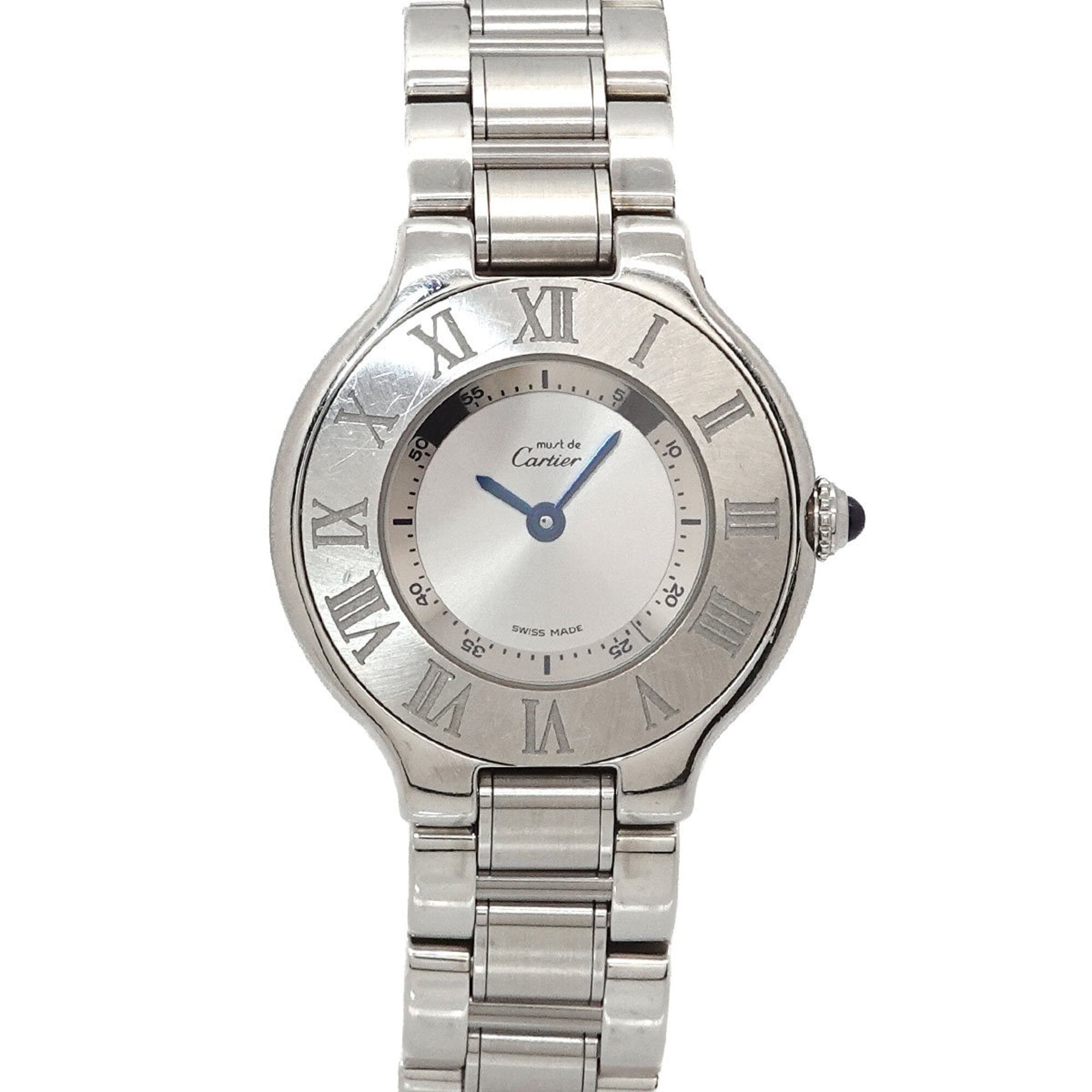 Cartier Must W10109T2 Silver Dial 28mm Watch