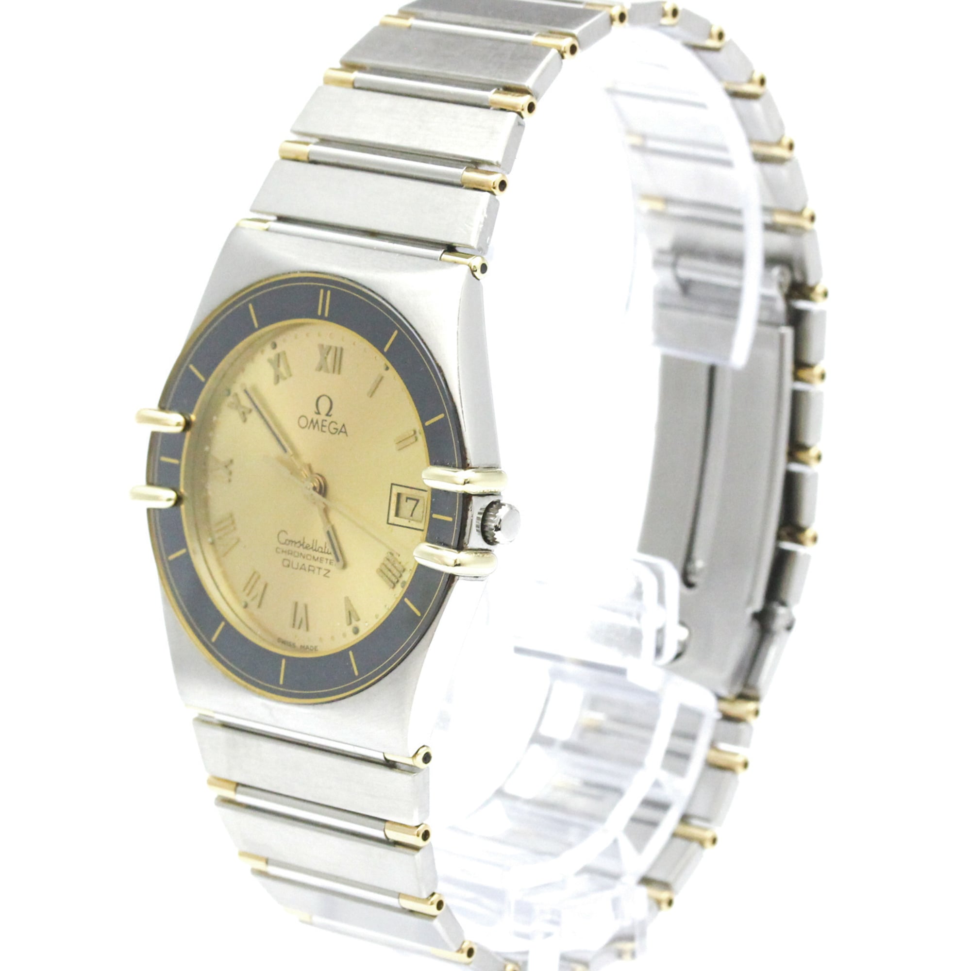 Montre Omega Constellation 3980866, cadran doré, 33 mm
