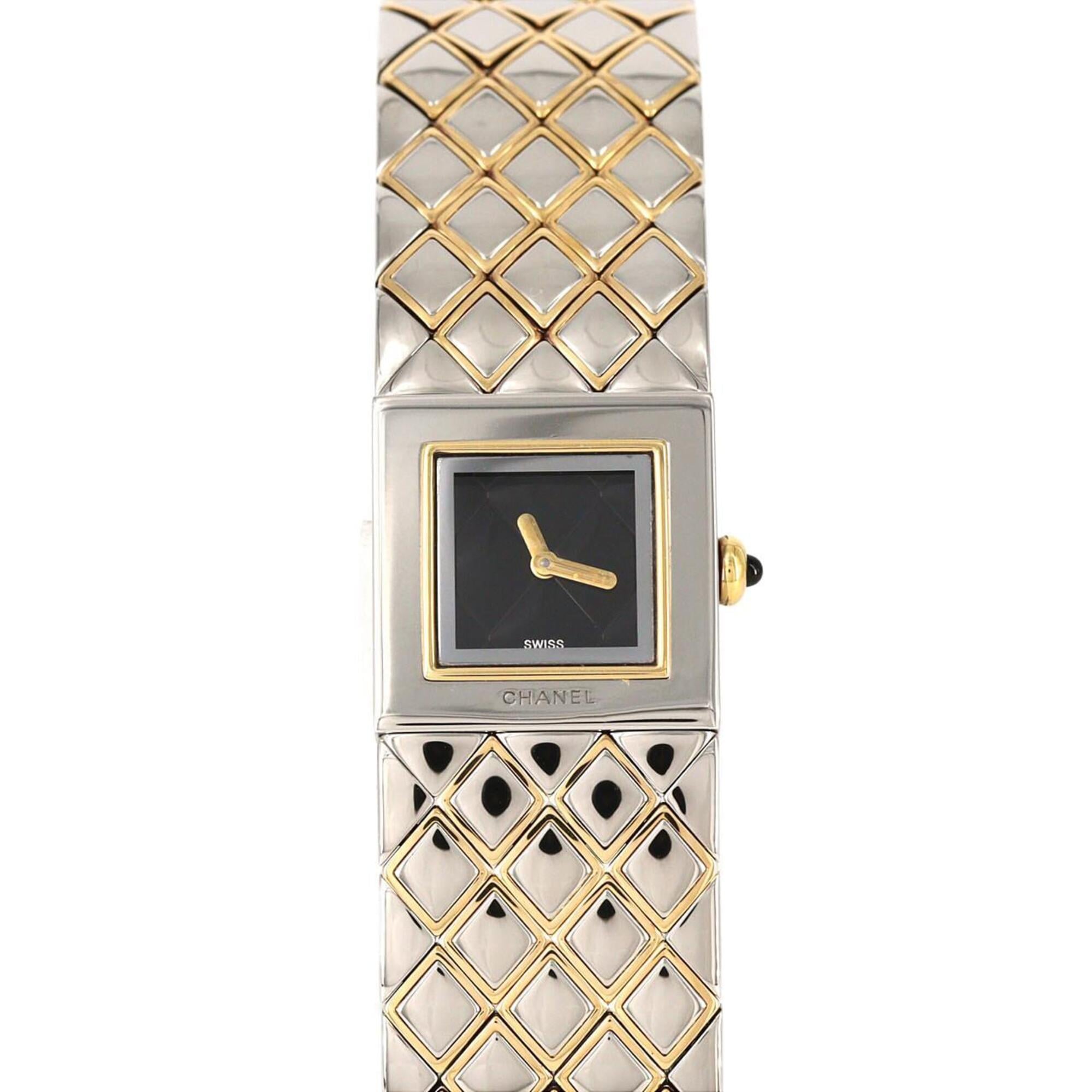 Chanel MatelassÃ© Combination H0475 SSxYG Quartz Watch