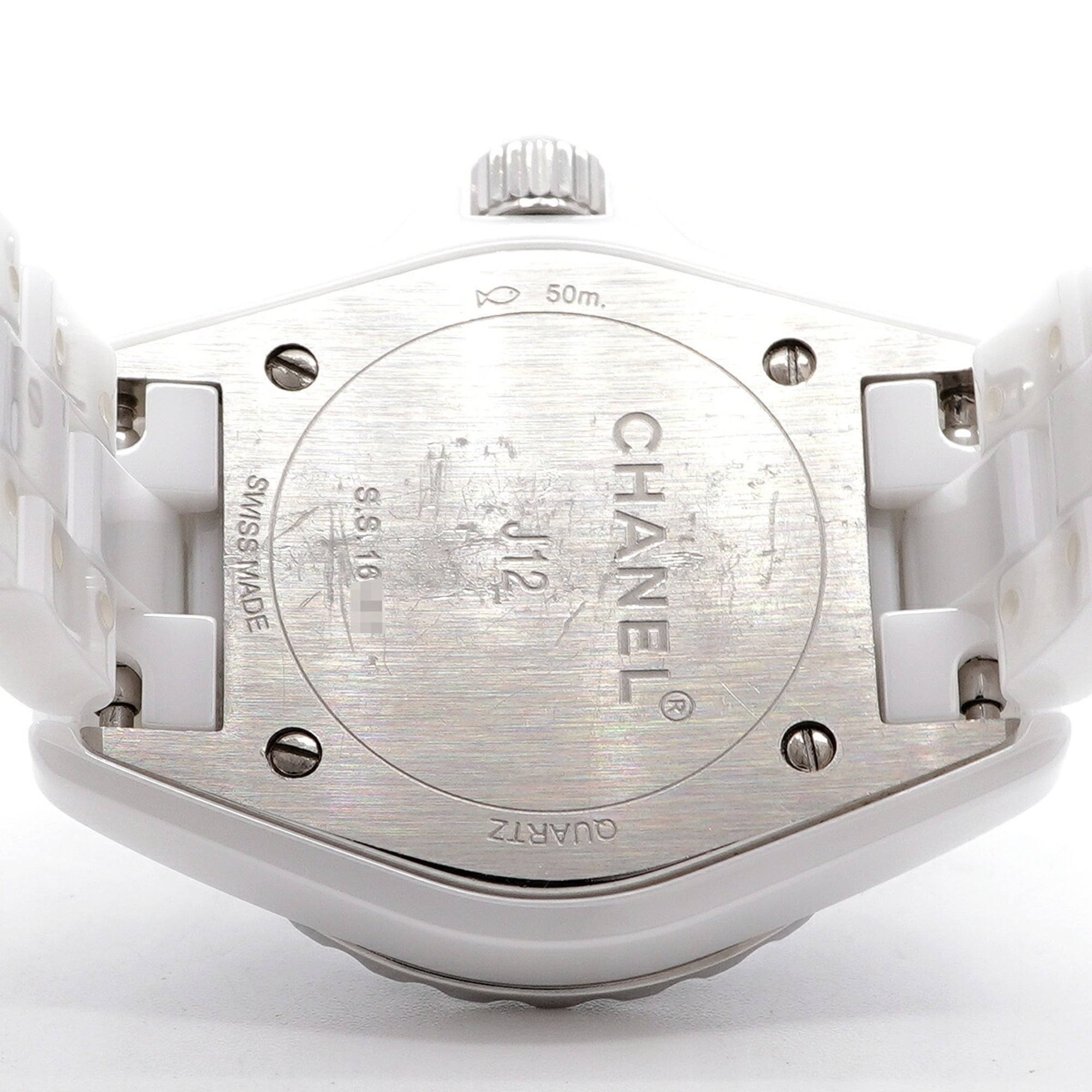 Chanel J12 Diamond H2572 White Dial 28mm Watch