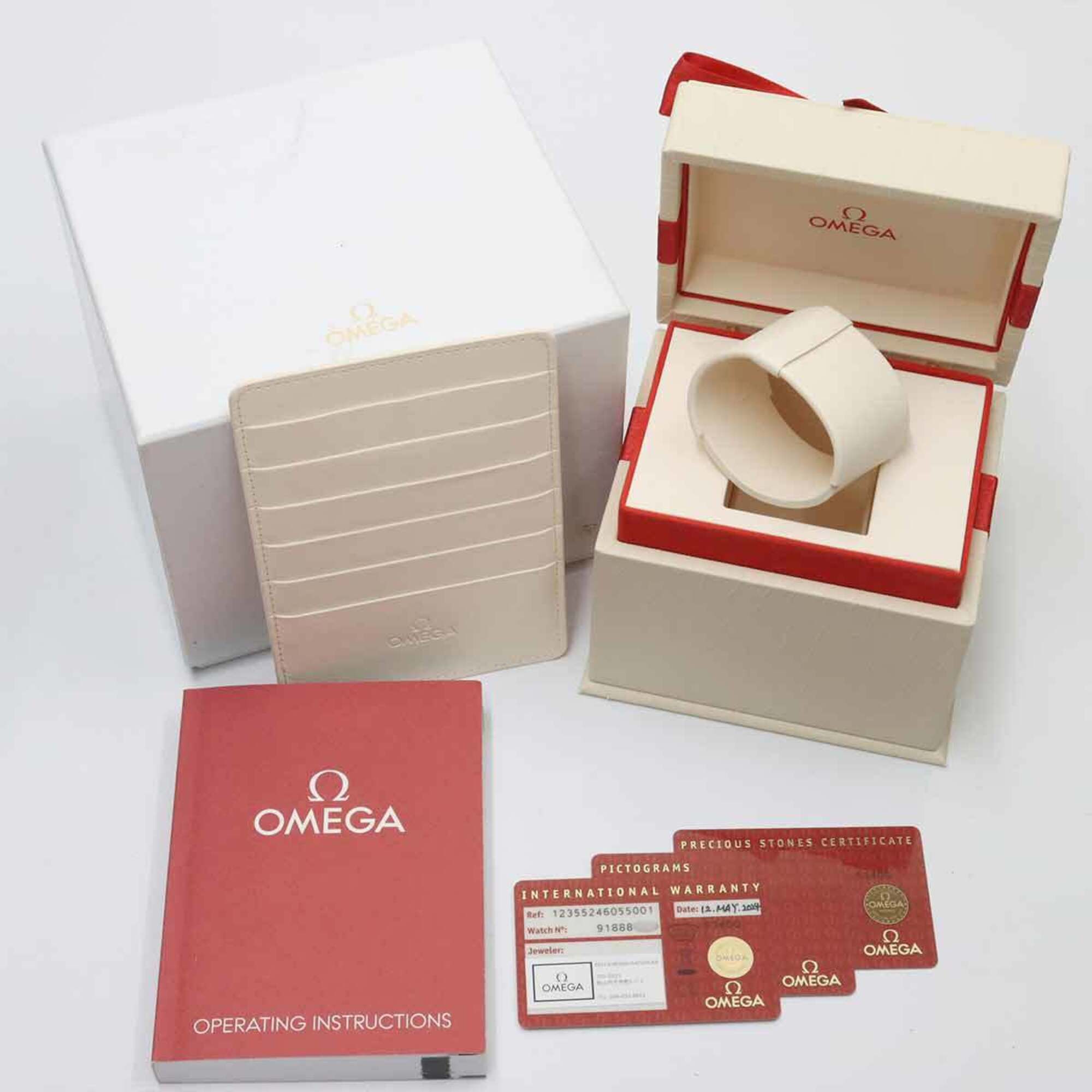 Omega Constellation 123 55 24 60 55 001 Weiß Zifferblatt 24 mm Uhr