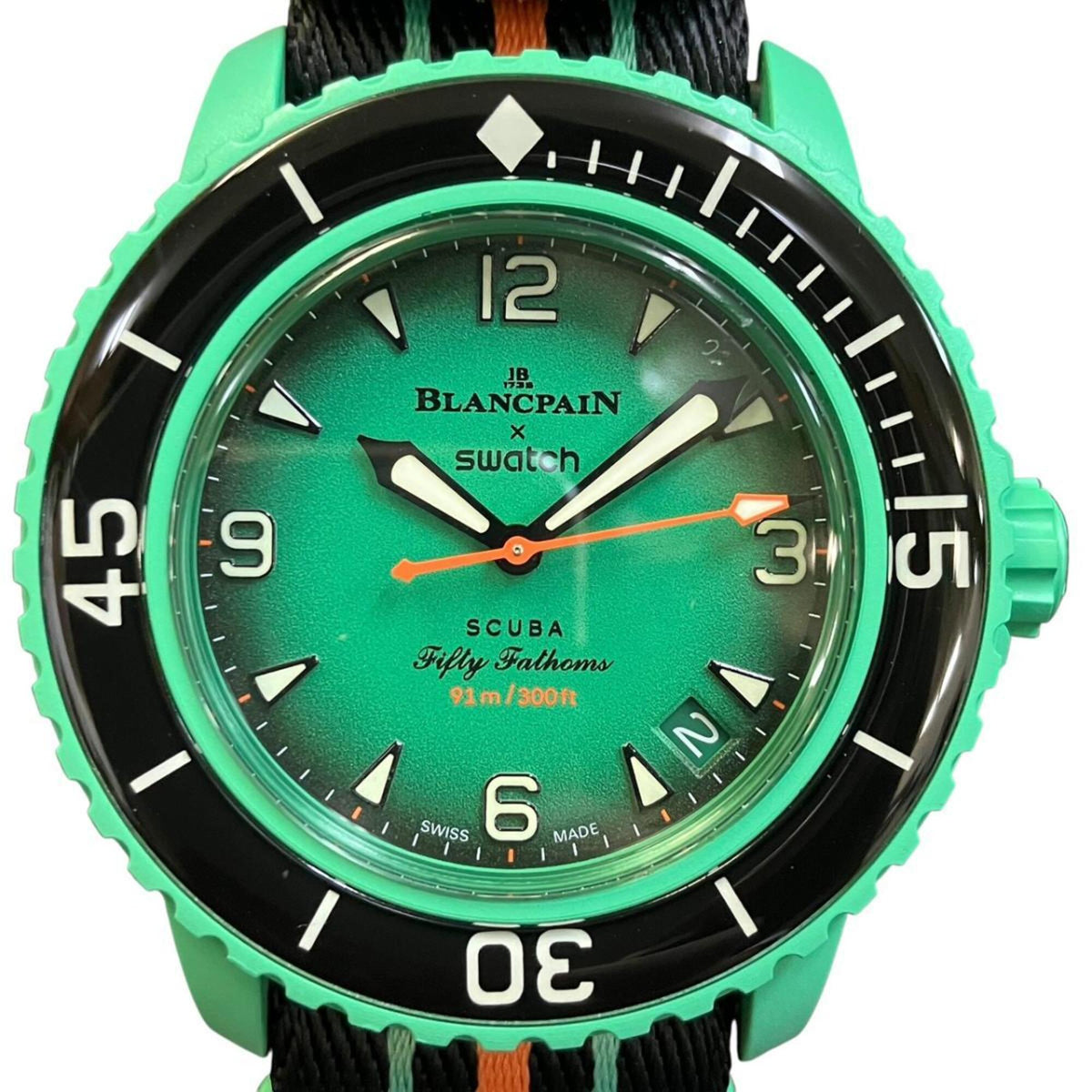 Montre Blancpain S Blancpain Scuba Fifty Fathoms Indian Ocean SO35I100 Vert Cadran 42 mm