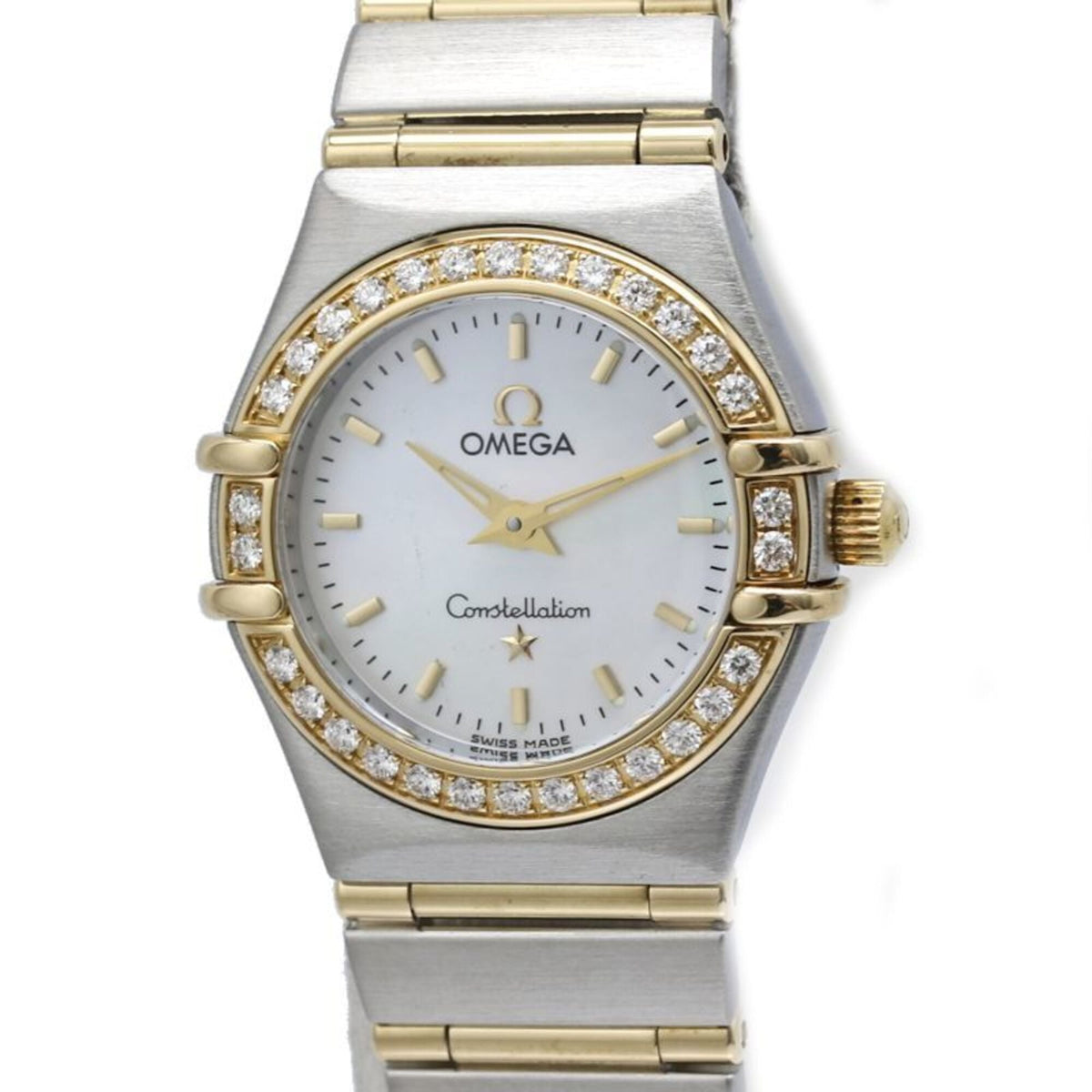 Omega Constellation Mini Diamond 1267.70.00 White shell Dial 22mm Watch