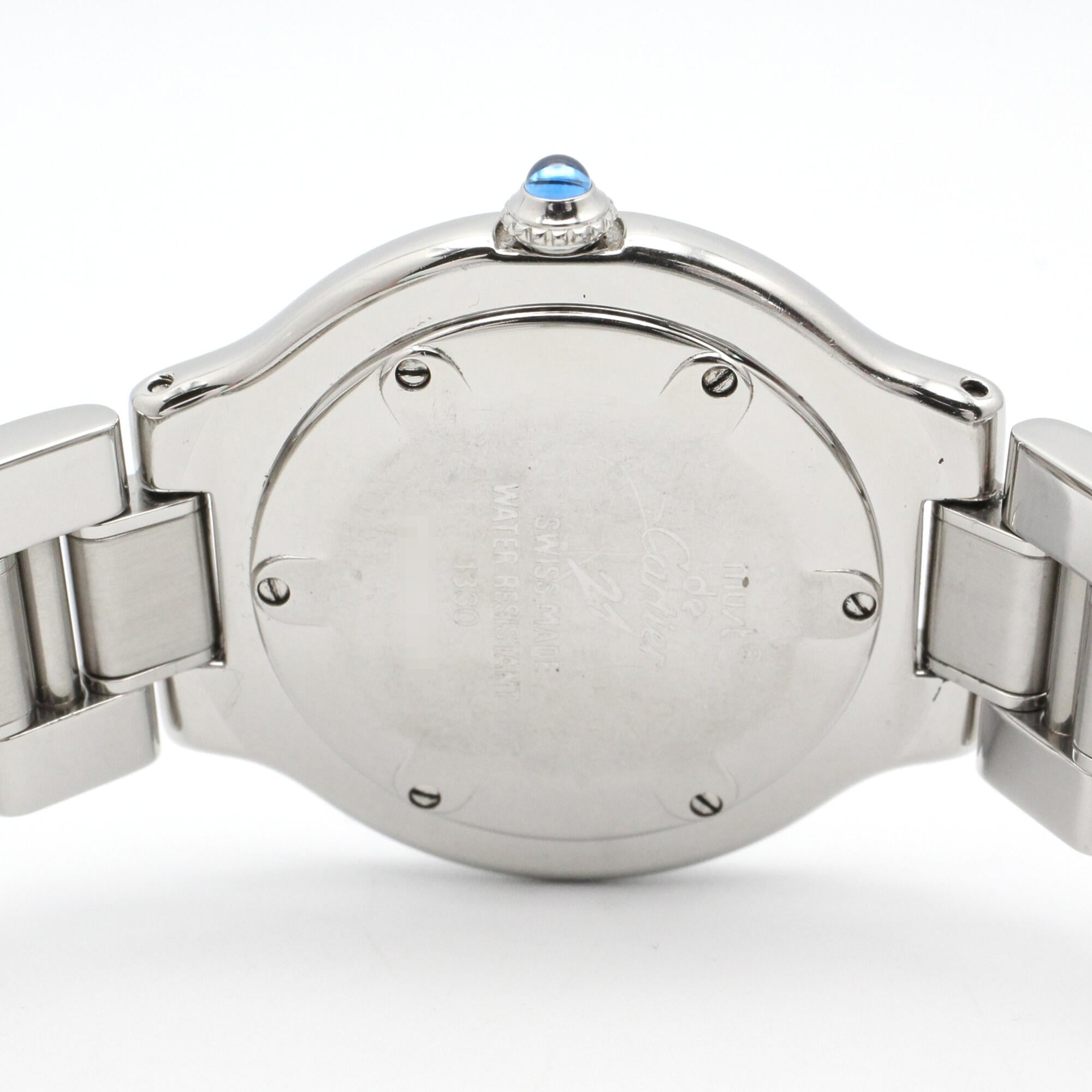 Cartier Must W10110T2 Silver Dial Stainless steel 31mm Watch