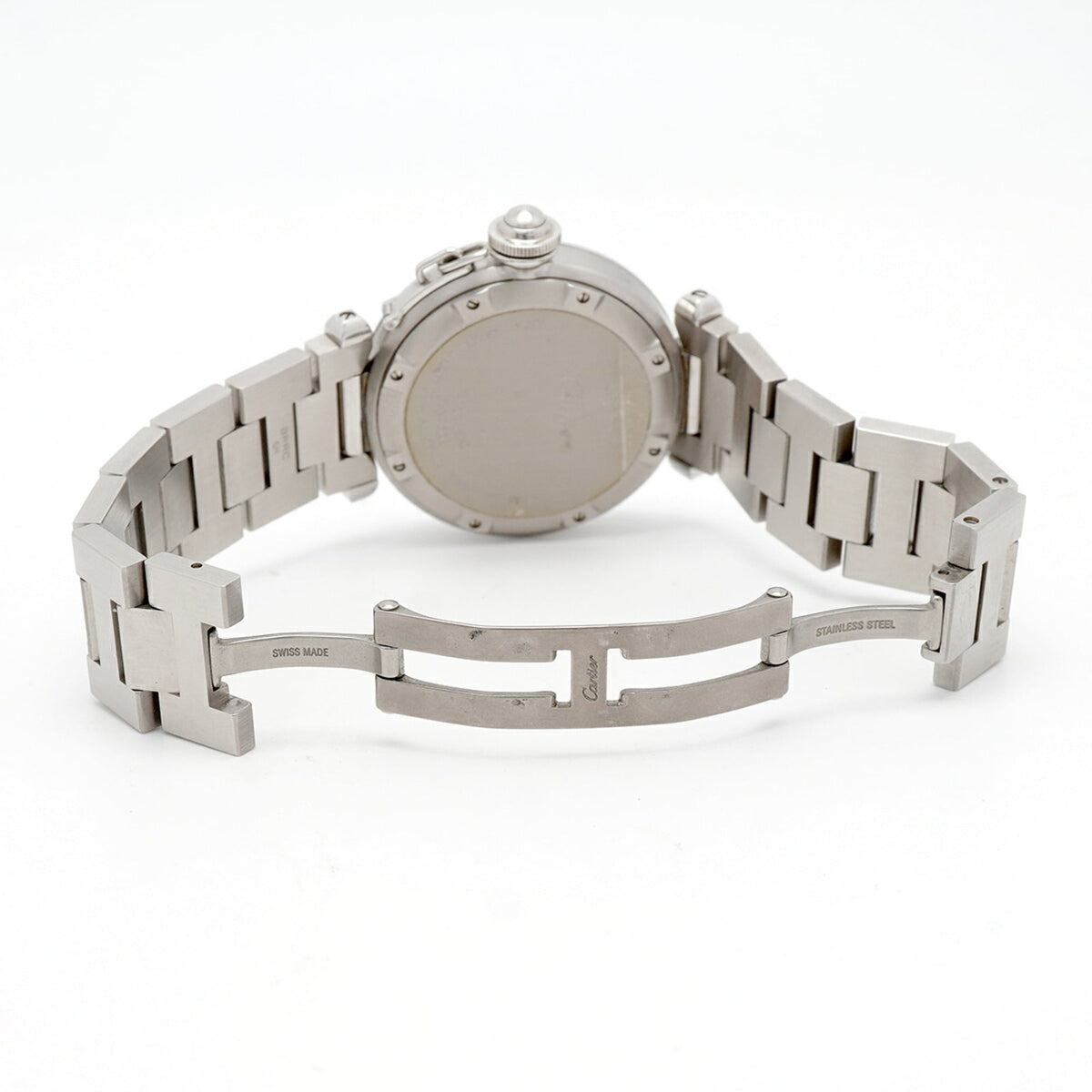 Cartier Pasha C W31074M7 Silber Zifferblatt 35 mm Uhr