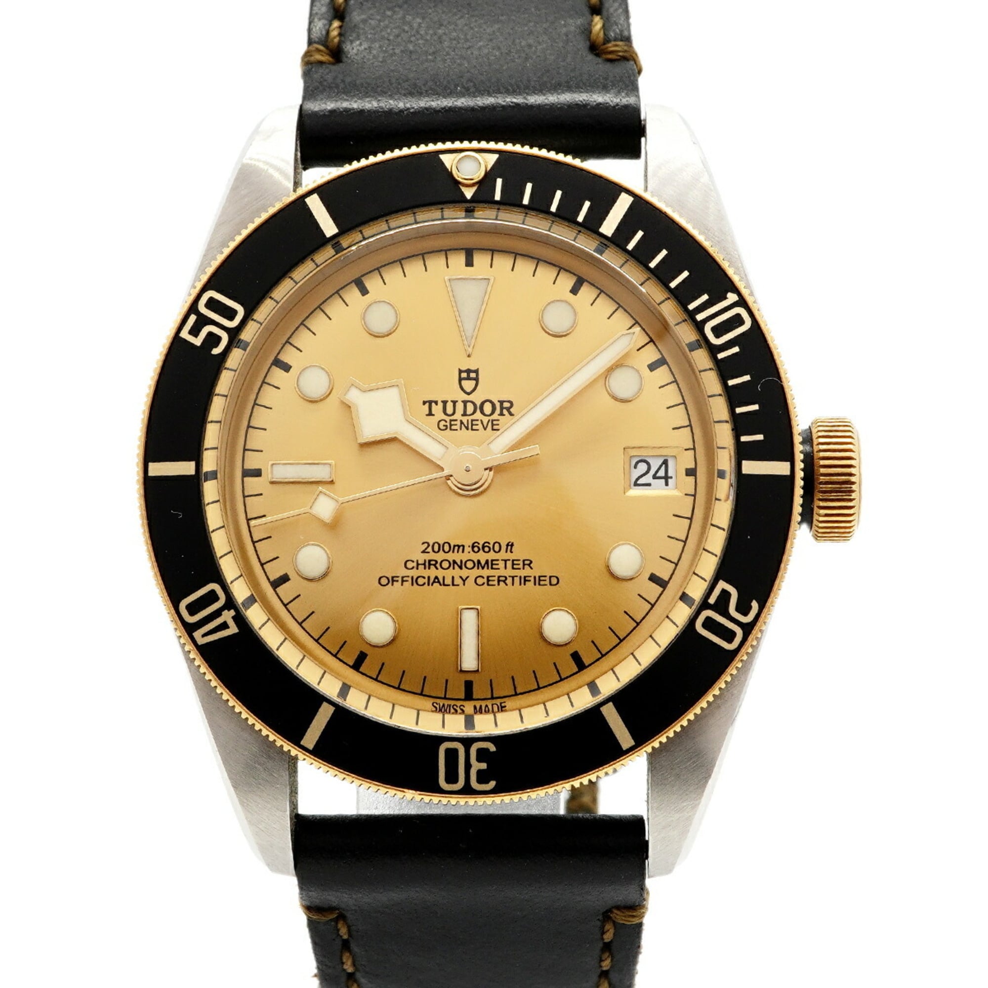 Tudor Black Bay S&G 79733N Gold Dial Men's Watch