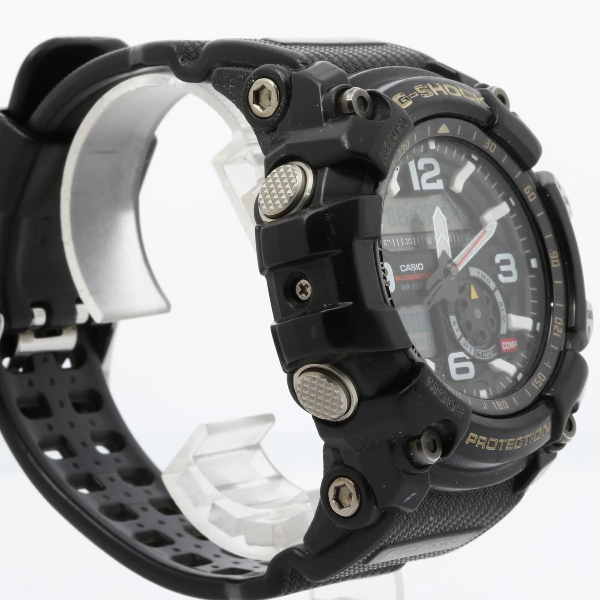 CASIO G-SHOCK MASTER OF G LAND MUDMASTER GG10001AJF digitaal-analoog herenhorloge in zwart kunsthars/roestvrij staal