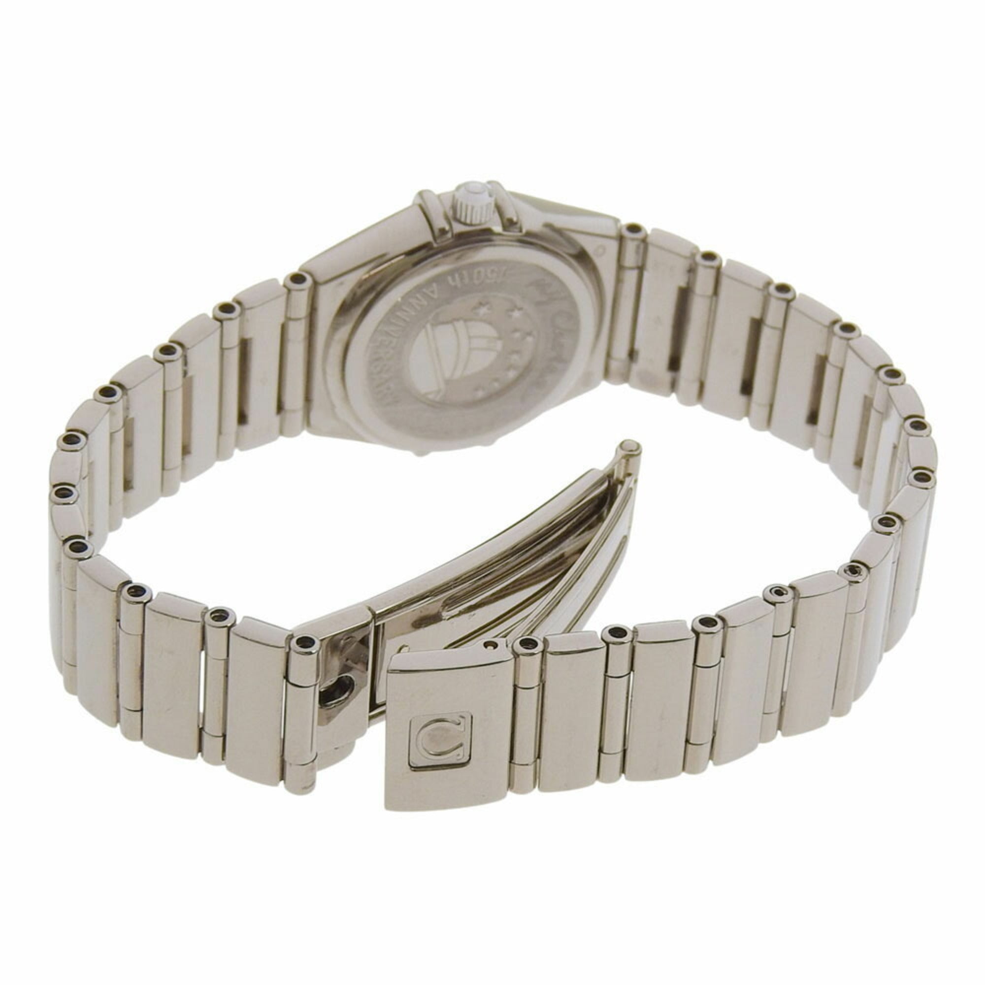 Neu Omega Constellation Mini „My Choice“ 1165 76, Perlmuttzifferblatt, 18 Karat Weißgold, 64,3 gQuarz Limitierte Auflage zum 150-jährigen Jubiläum (999 Exemplare)