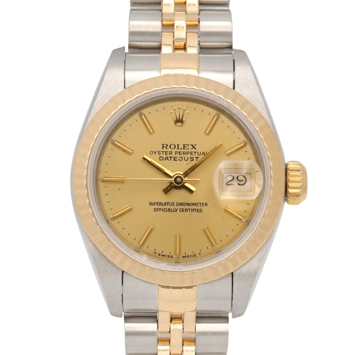 Rolex Datejust X-series 18K ( 69173 Champagne, Gold Dial 26mm Watch