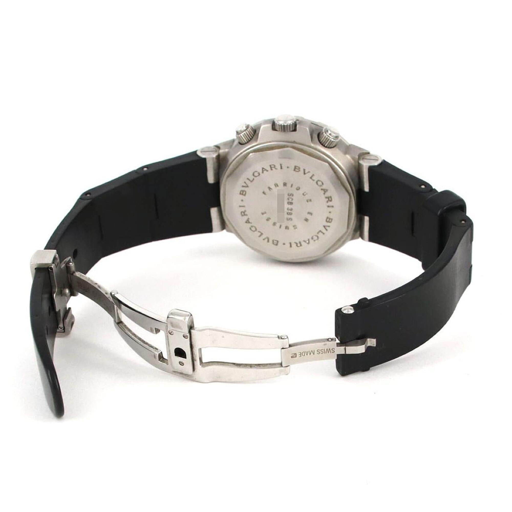 Bulgari Scuba SCB38S/SCB38SV/AT Black Dial 38mm Watch