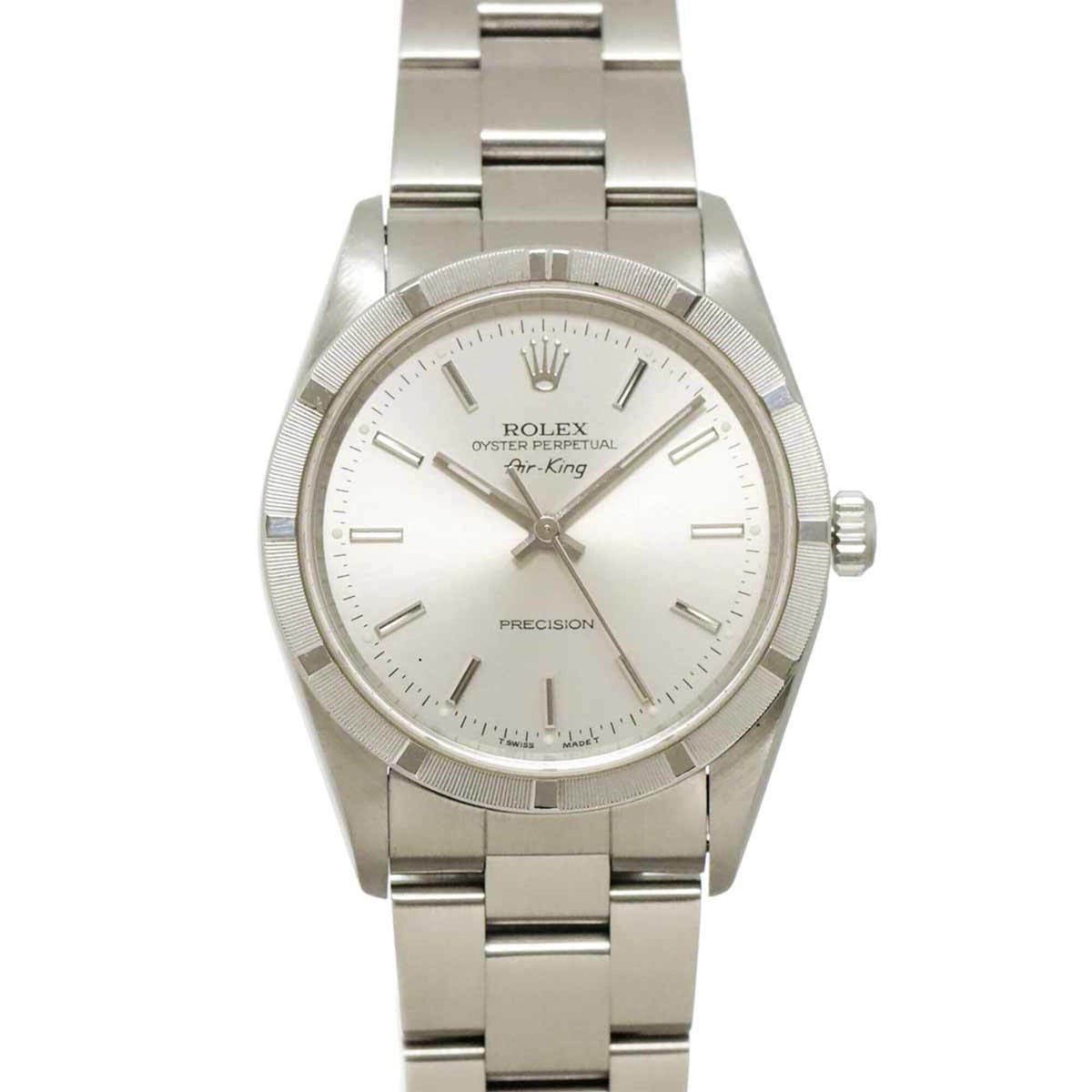 Montre Rolex Air-King 14010, cadran argenté, 34 mm