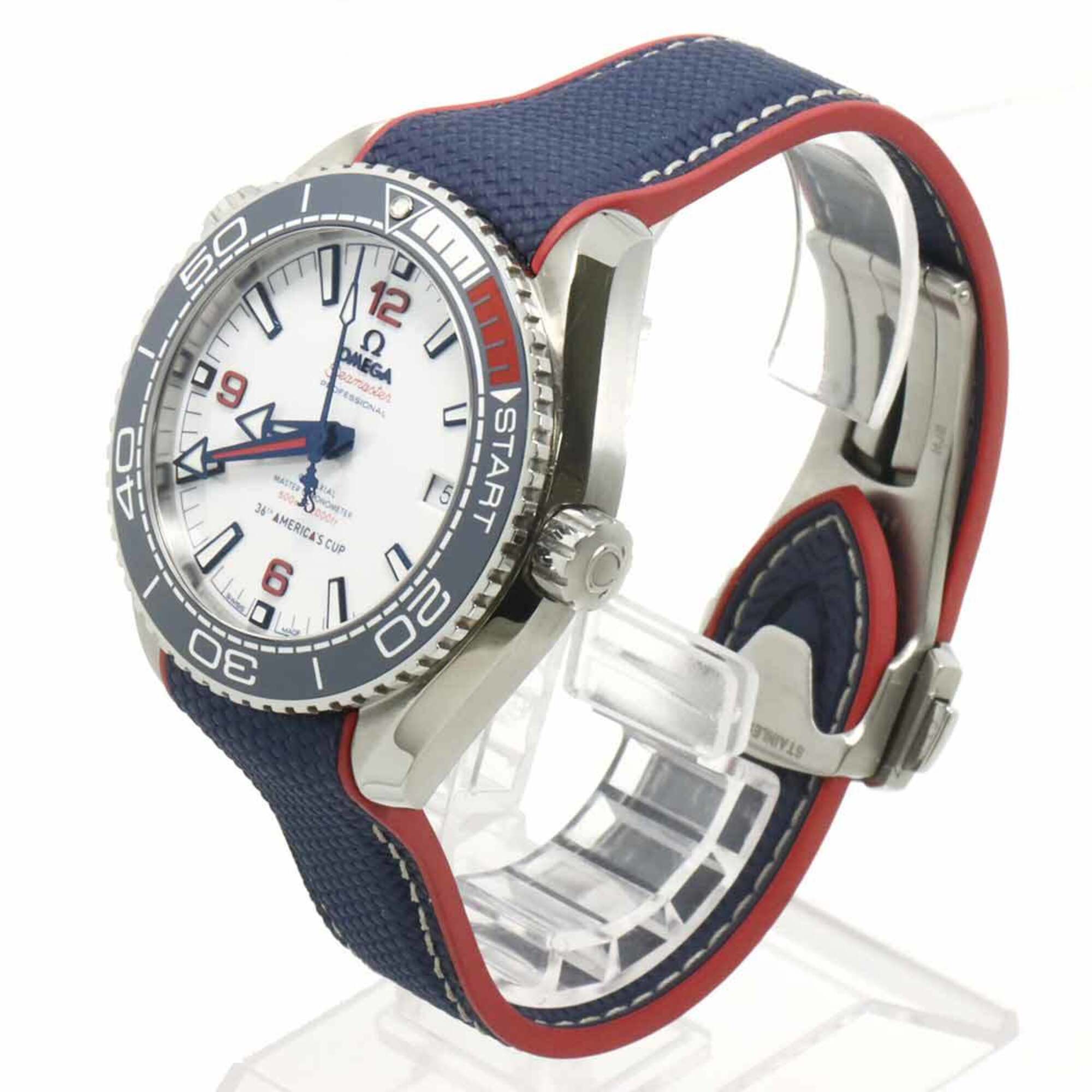 Omega Seamaster Planet Ocean 600M America's Cup Limited Edition 215 32 43 21 04 001 (Limited to 2021 pieces worldwide) Date Men's Watch White Automatic