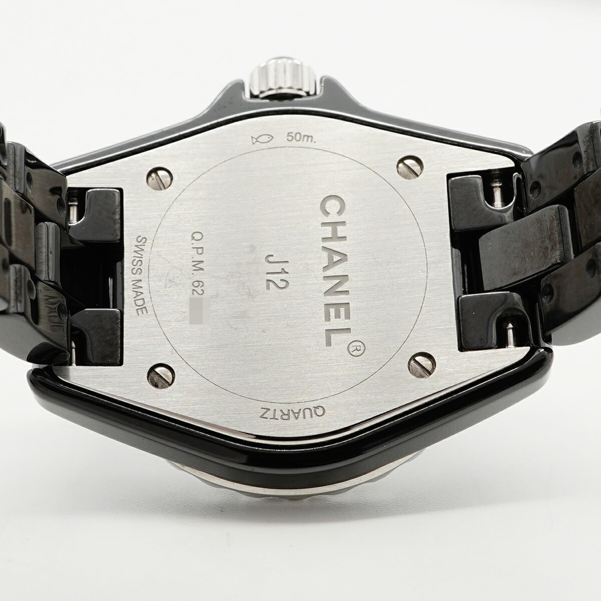 Chanel J12 Diamond H2571 Black Dial Women's Watch