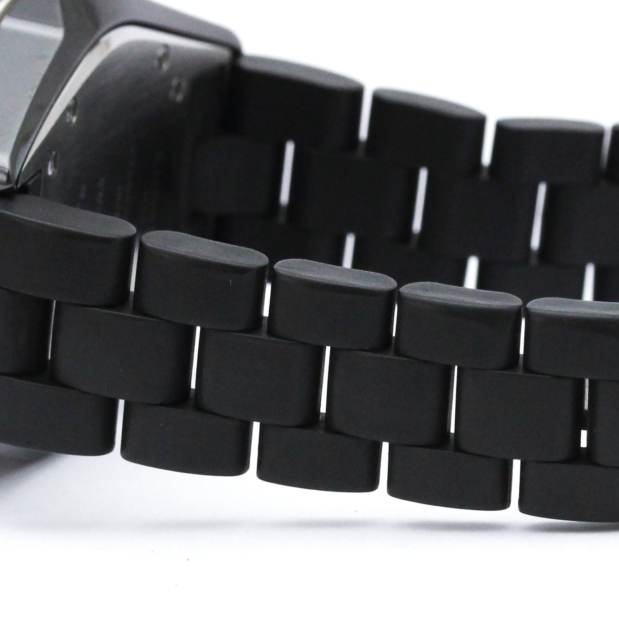 CHANEL J12 Ceramic Rubber Quartz Ladies Watch H0681 Polished