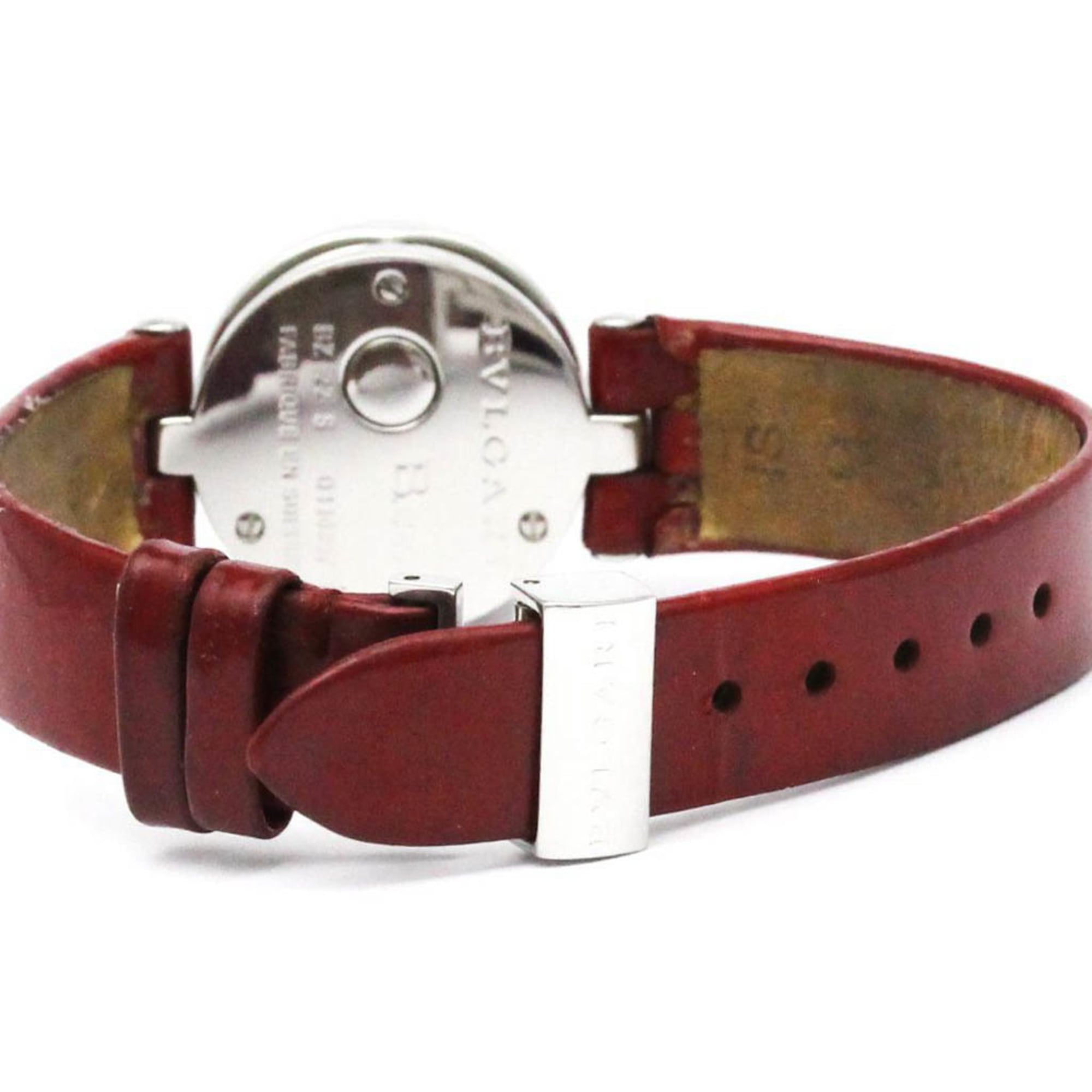 BVLGARI B-Zero1 Damenuhr aus Edelstahl mit blauem Perlmuttzifferblatt BZ22S