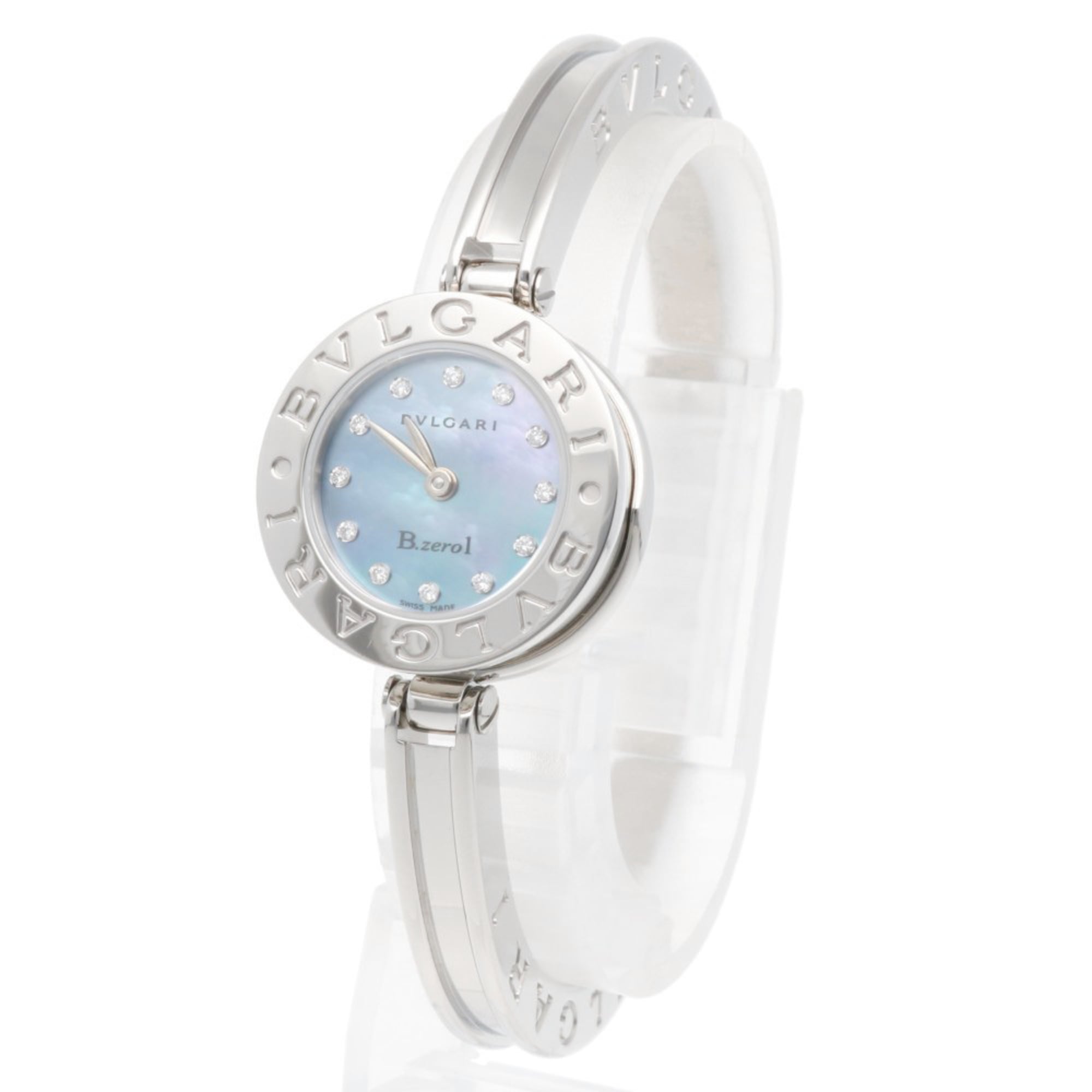 Montre Bvlgari Bulgari B-zero1 BZ22S, cadran bleu, 22 mm