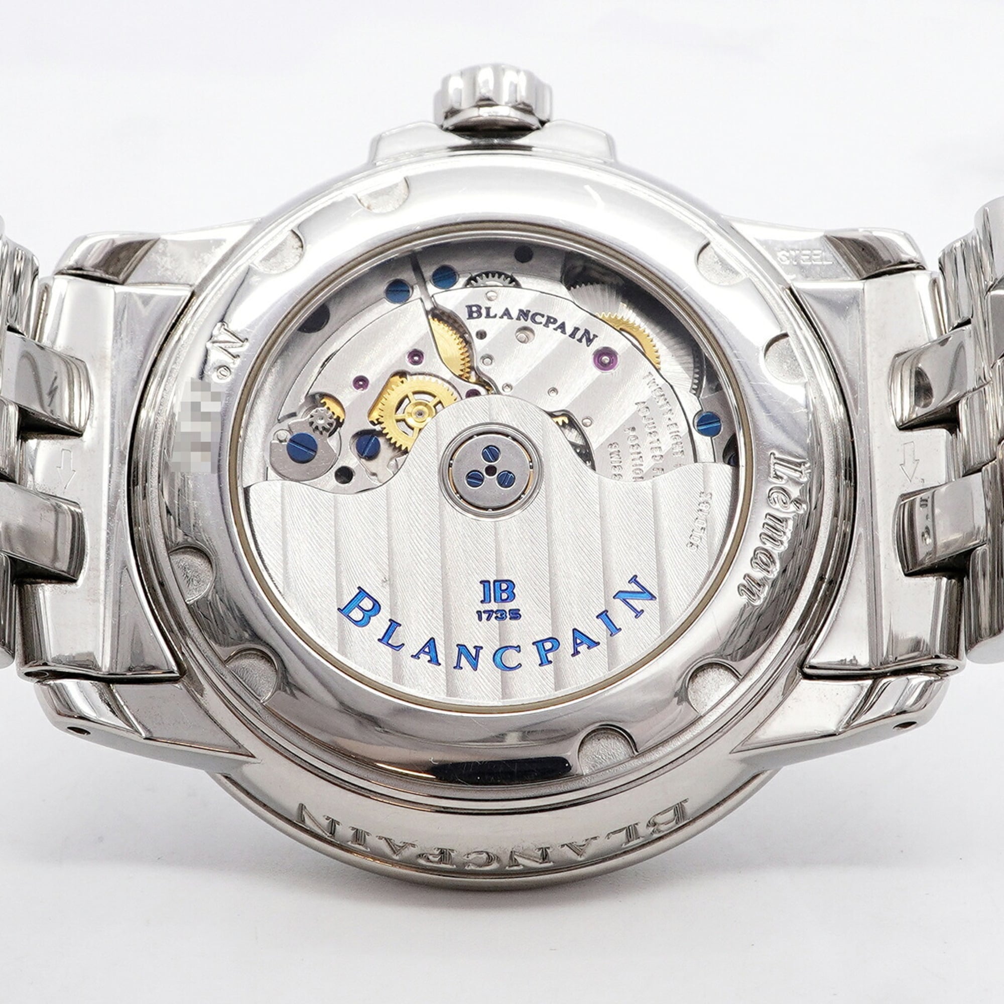 Montre Blancpain Leman 2150-1127-71 Blanc, cadran de 37 mm
