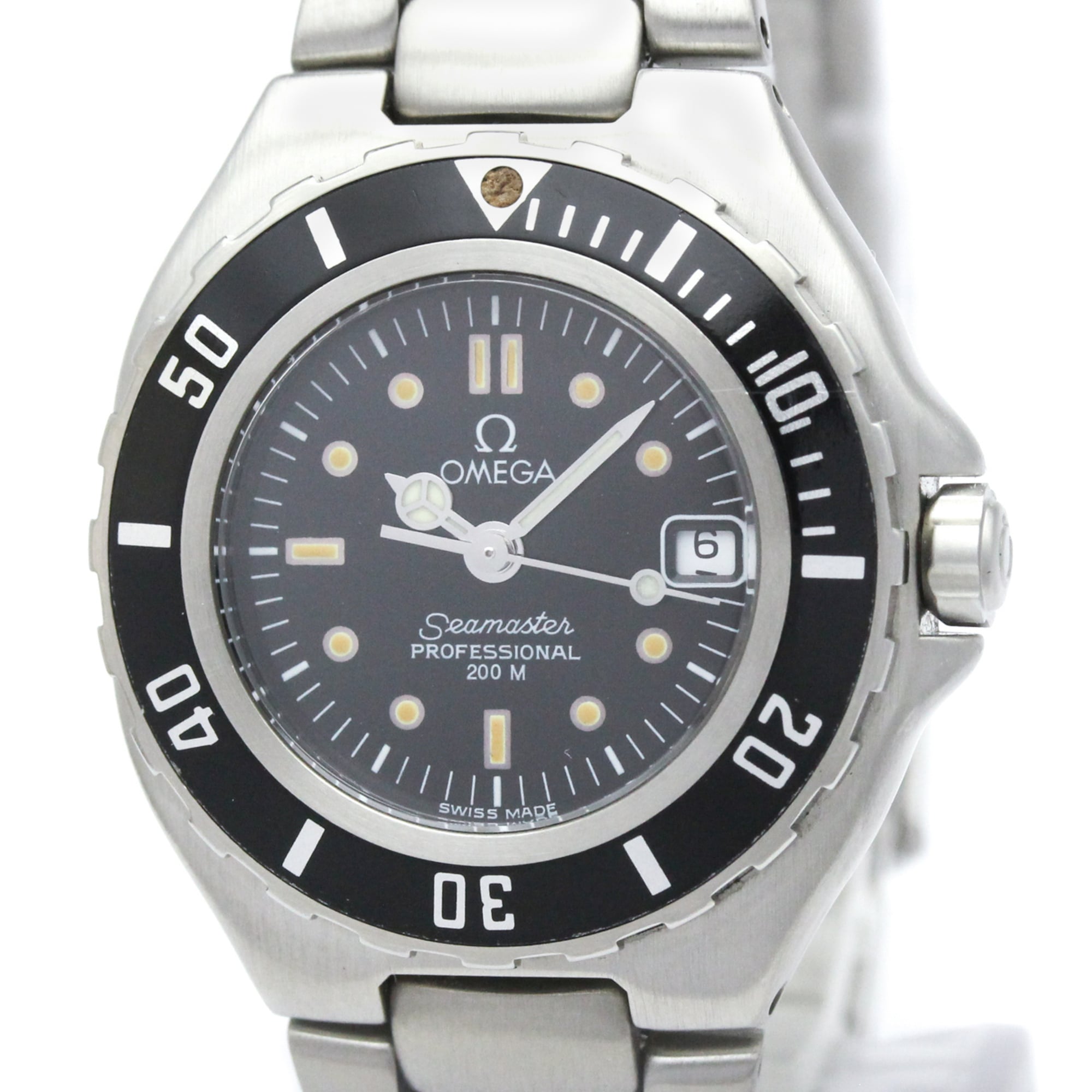 Omega Seamaster 7961041 Black Dial 30mm Watch