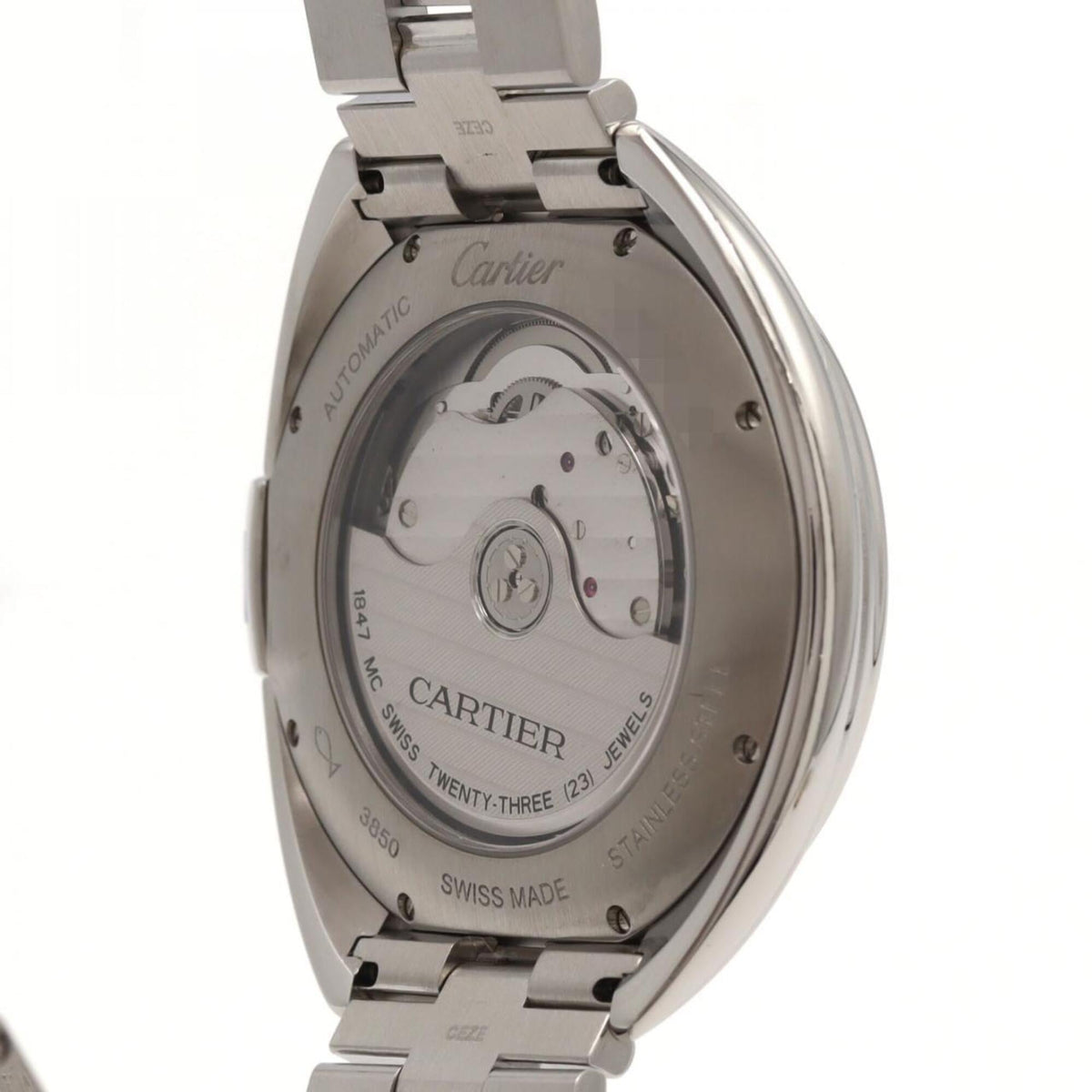 Cartier Clé de WSCL0007 Silber Zifferblatt 40mm Uhr