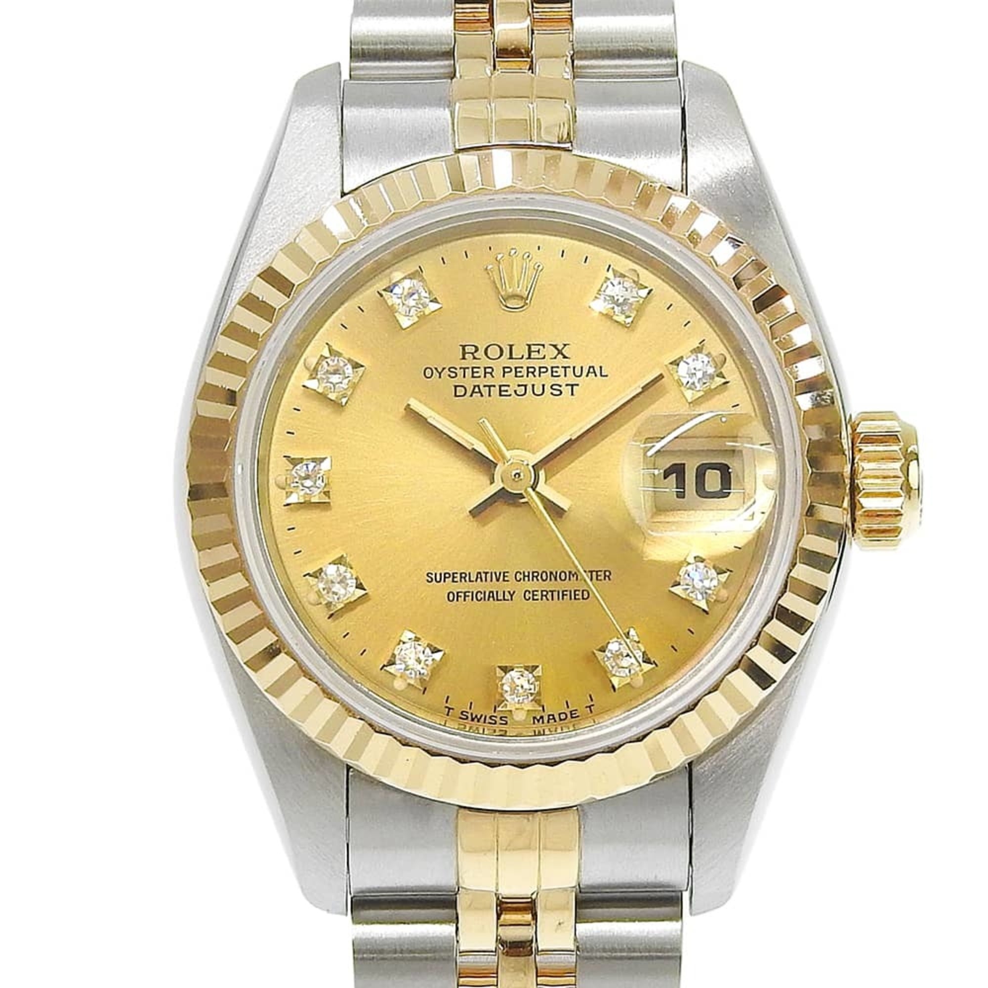 Montre Rolex Datejust Champagne avec cadran de 26 mm