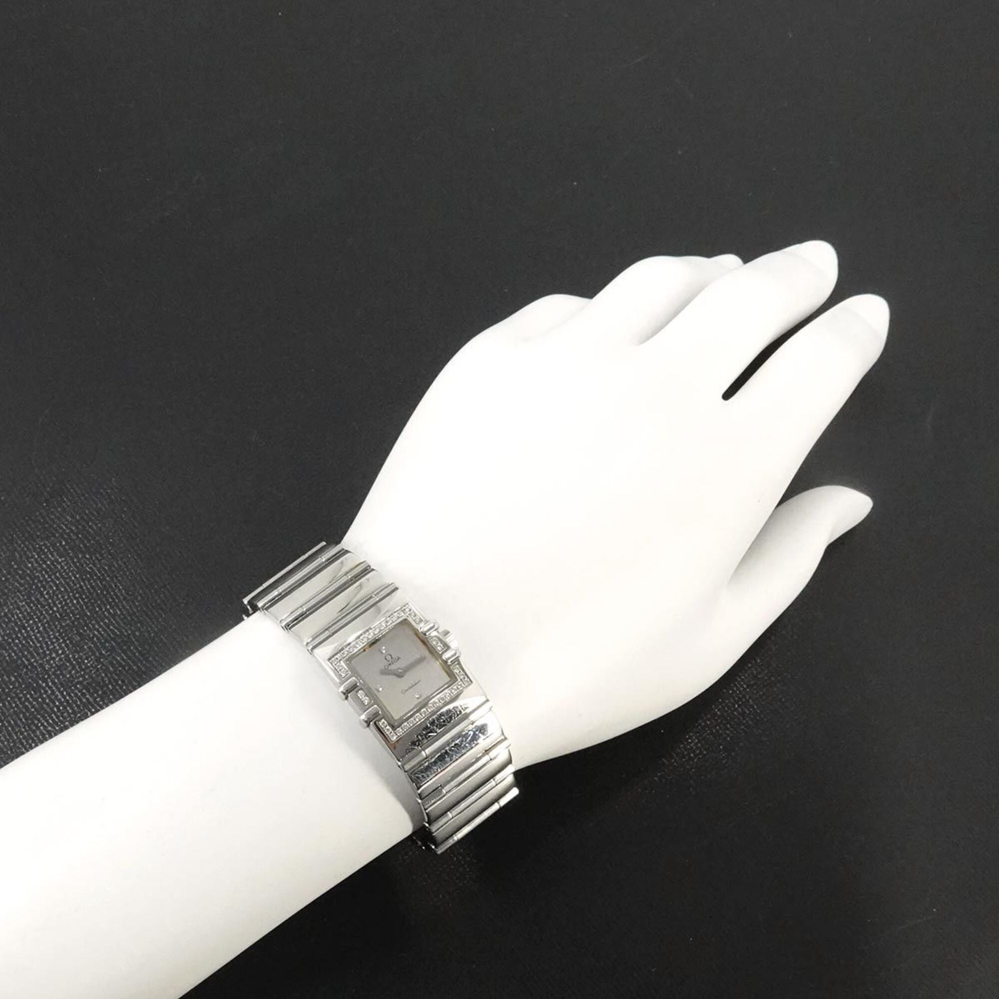 Omega Constellation Carre Quadra 1528 36 Silber Zifferblatt 21 mm Uhr