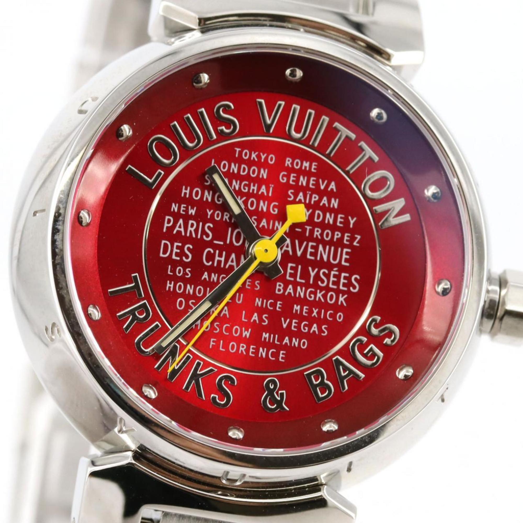 Louis Vuitton Tambour Q121N roestvrijstalen quartzhorloge