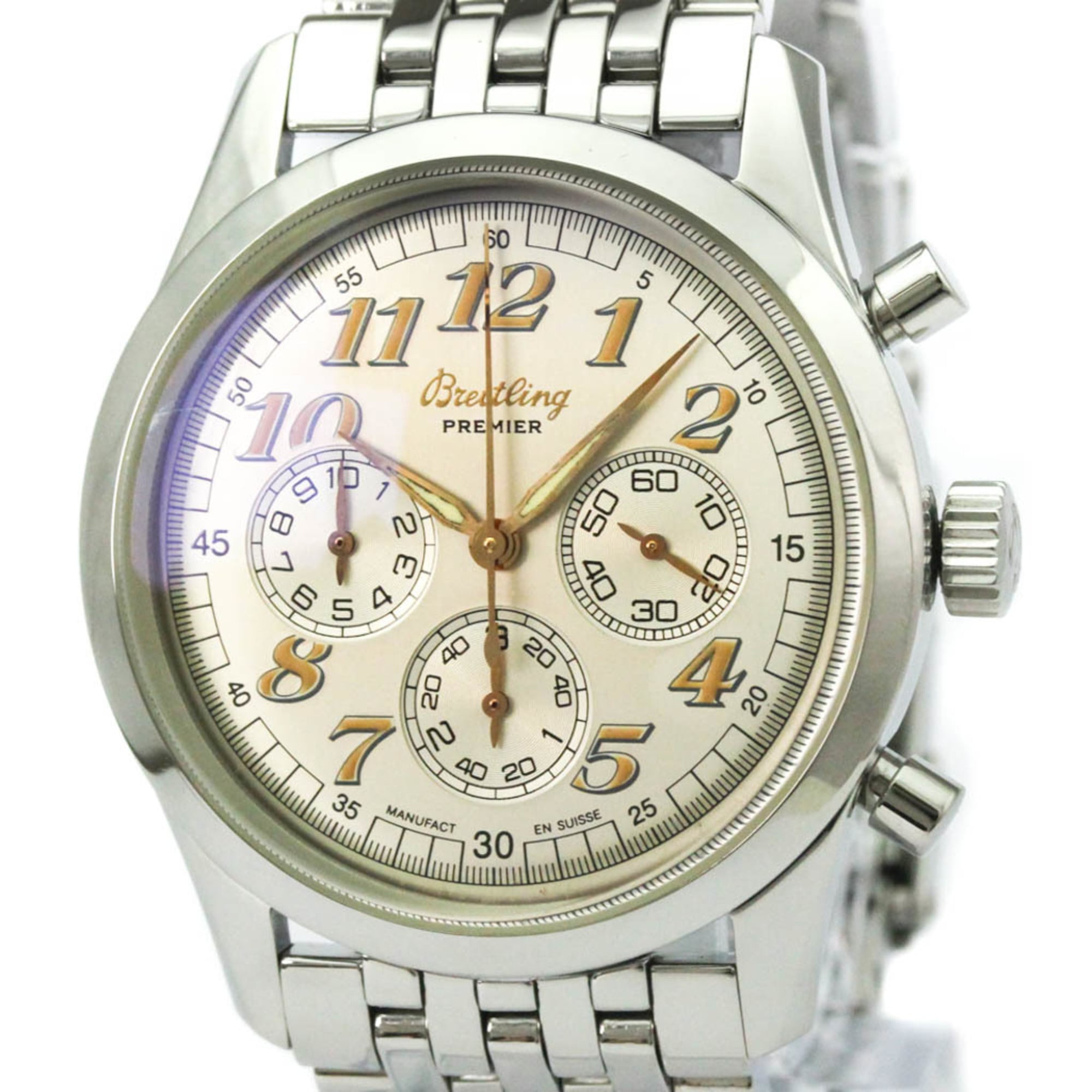 Breitling Navitimer A40035 Silver Dial Stainless steel 36mm Watch