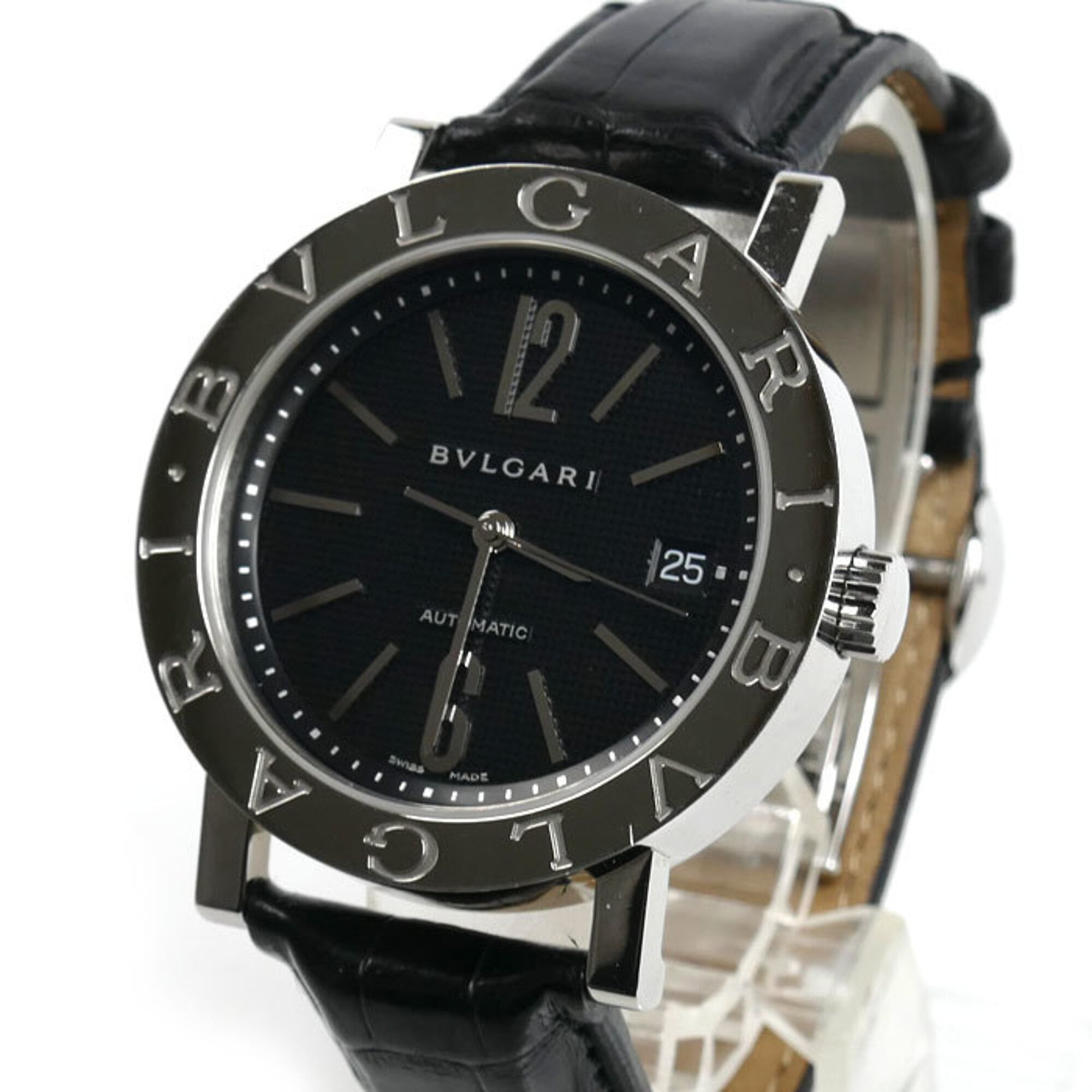 Bulgari Bulgari BB38SL AUTO Black Dial 38mm Watch