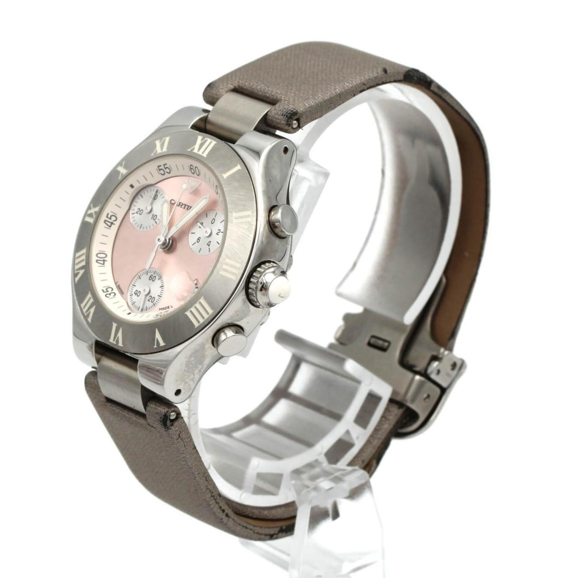 Cartier Chronoscaph SM W1020012 Pink gold Dial 32mm Watch