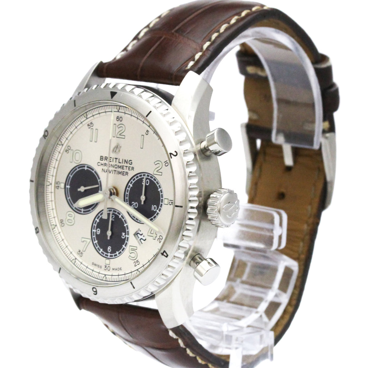 Breitling Navitimer AB0117 Silver Dial 43mm Watch