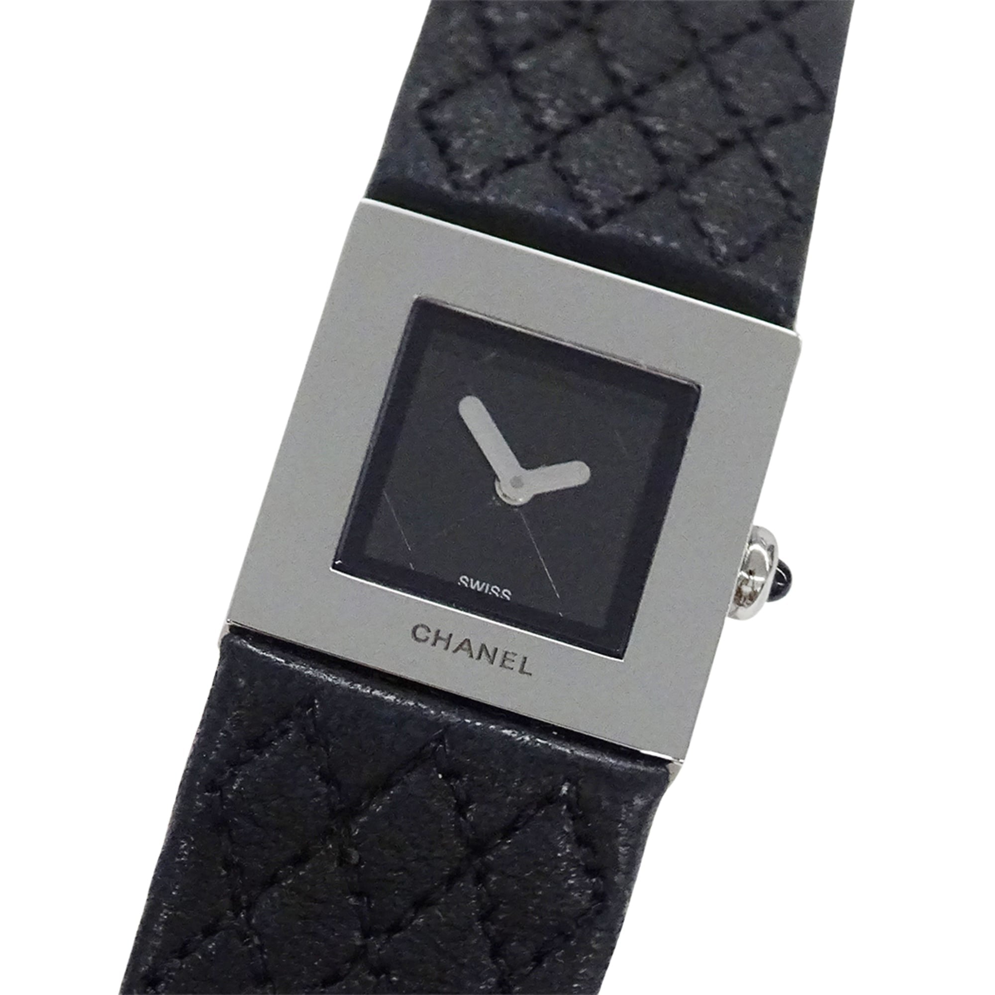 Chanel Matelassé H0009 Black Dial 19mm Watch