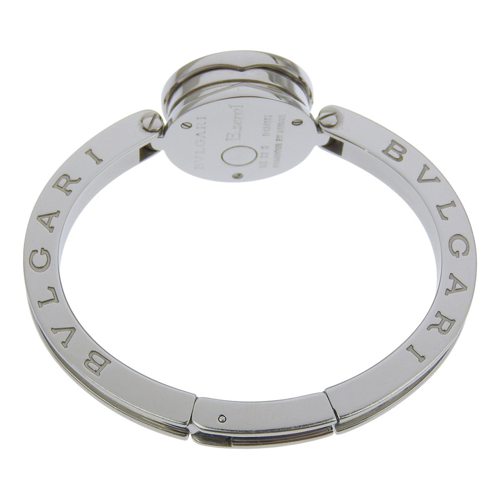 BVLGARI Bzero1 BZ22S analoog quartzhorloge voor dames van roestvrij staal met bruine wijzerplaat
