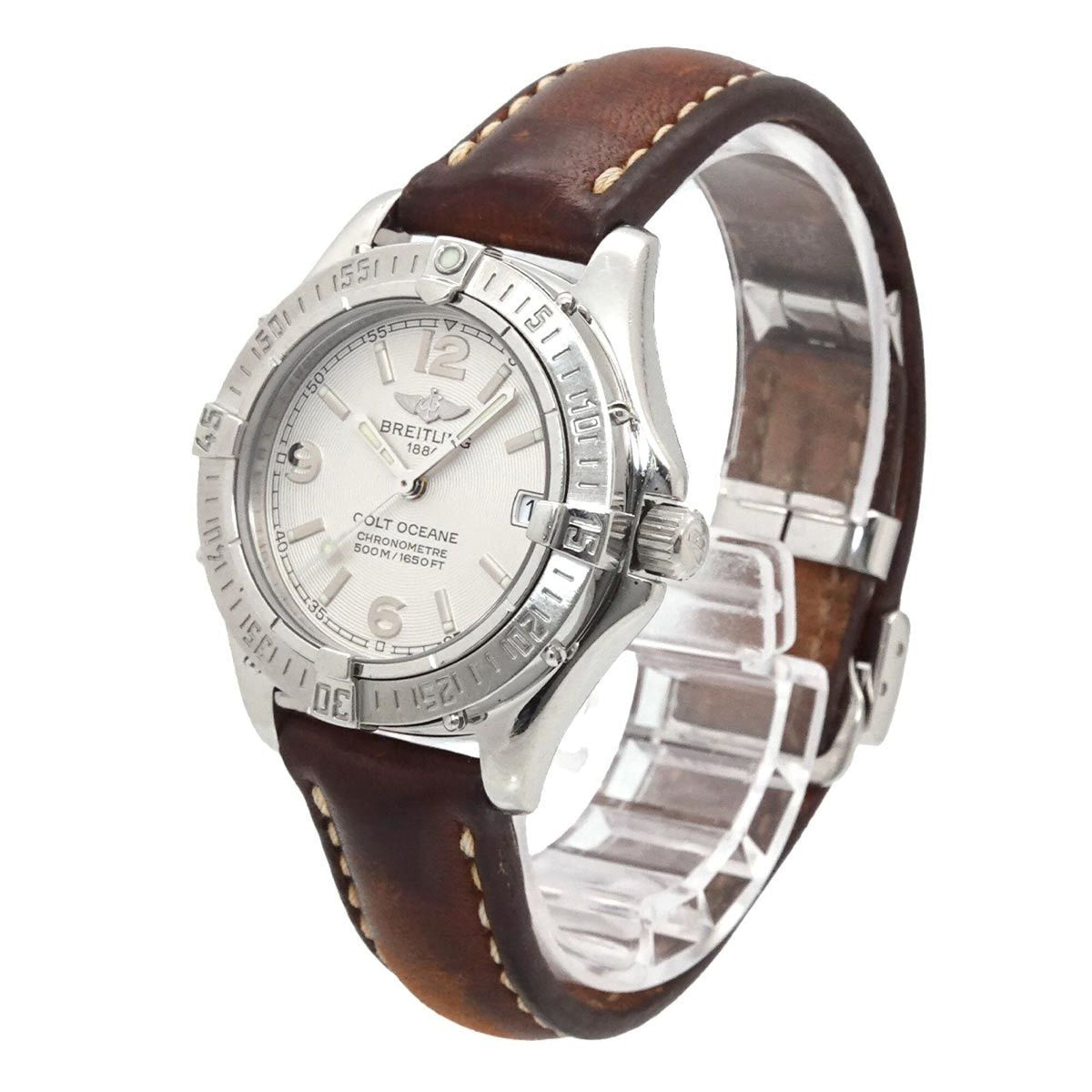 Montre Breitling Colt Ocean A77350, cadran argenté, 34 mm