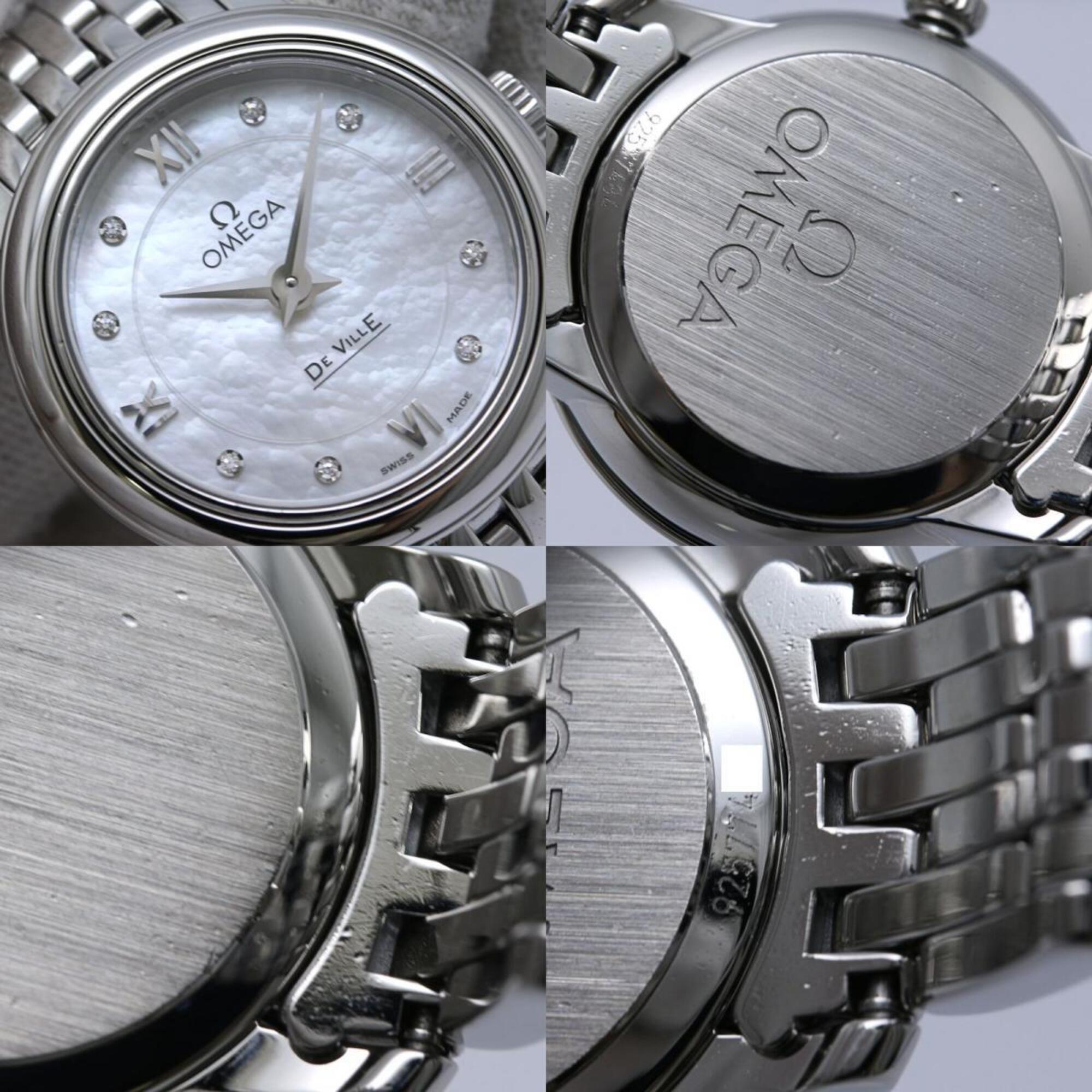 Omega De Ville 424.10.24.60.55.001 White Dial Stainless steel 24mm Watch