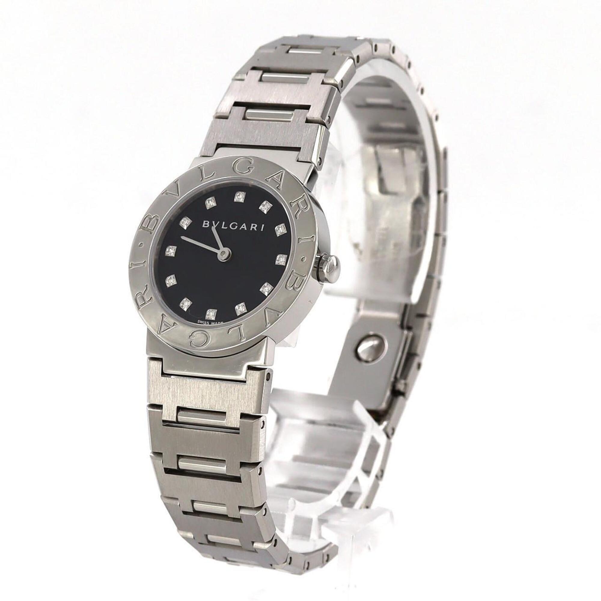 Bulgari Bvlgari BB26SS/12 Black Dial 26mm Watch