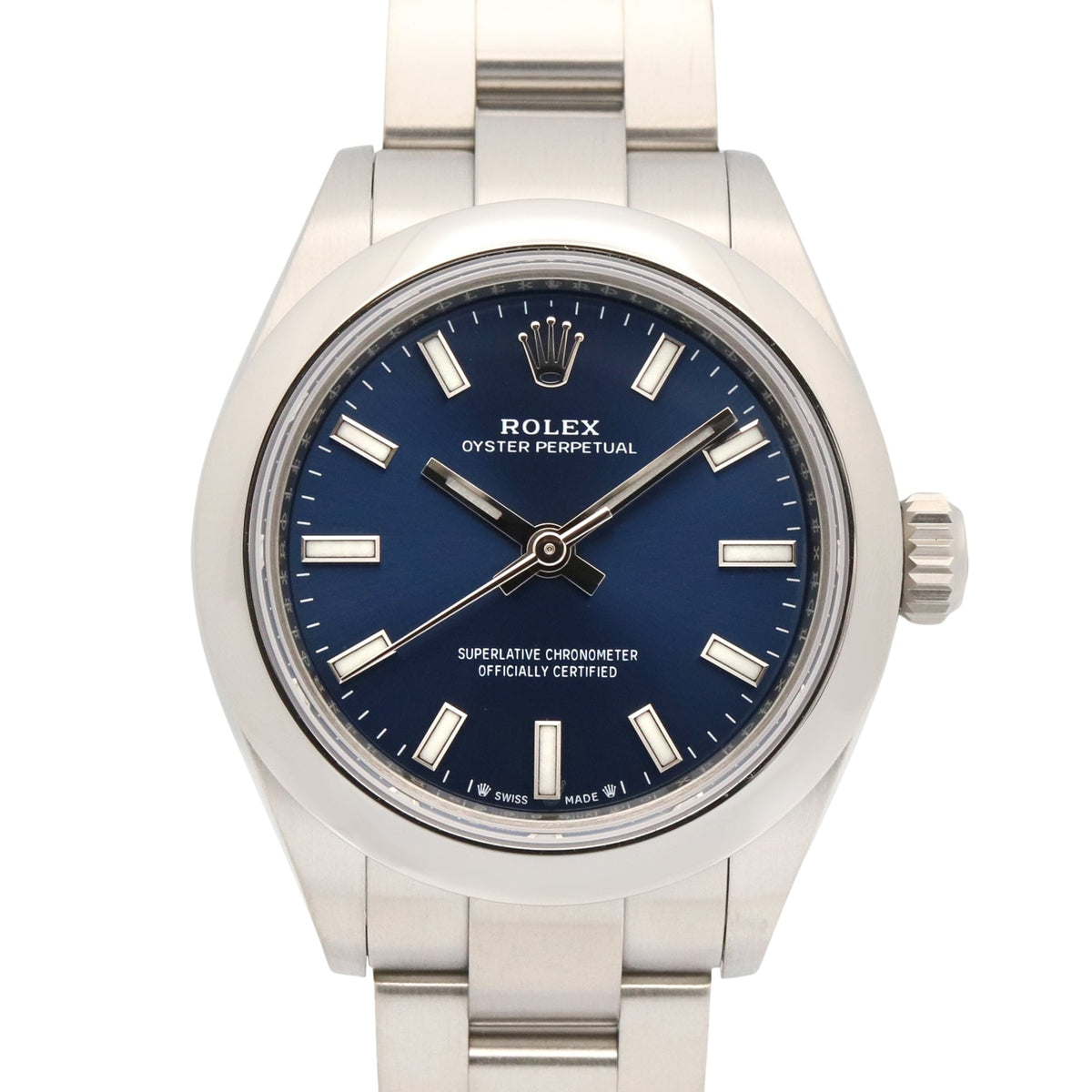 Rolex Oyster Perpetual 276200 Blue Dial 28mm Watch